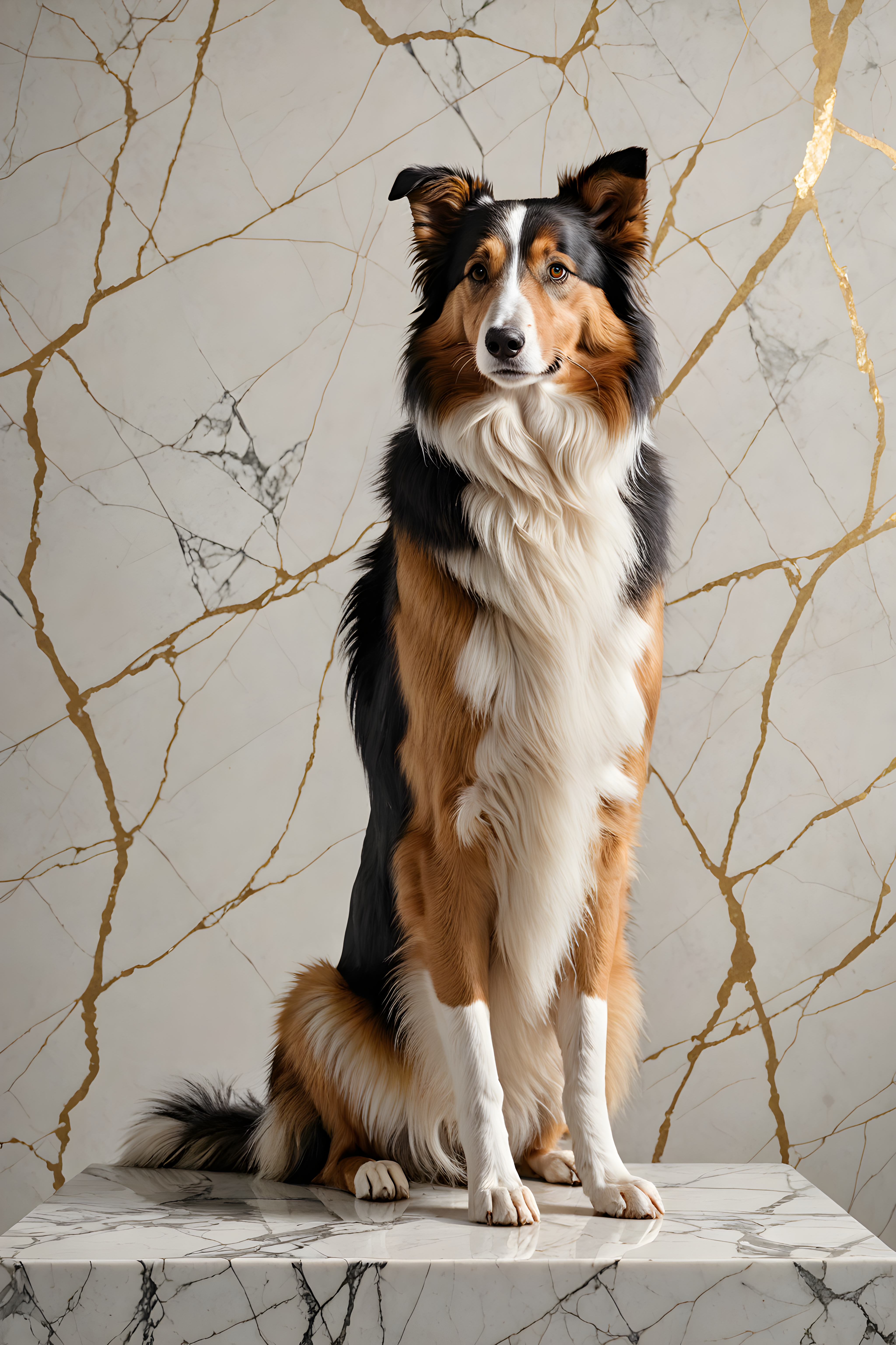Collie — Minimalist Line Art (Luxury)