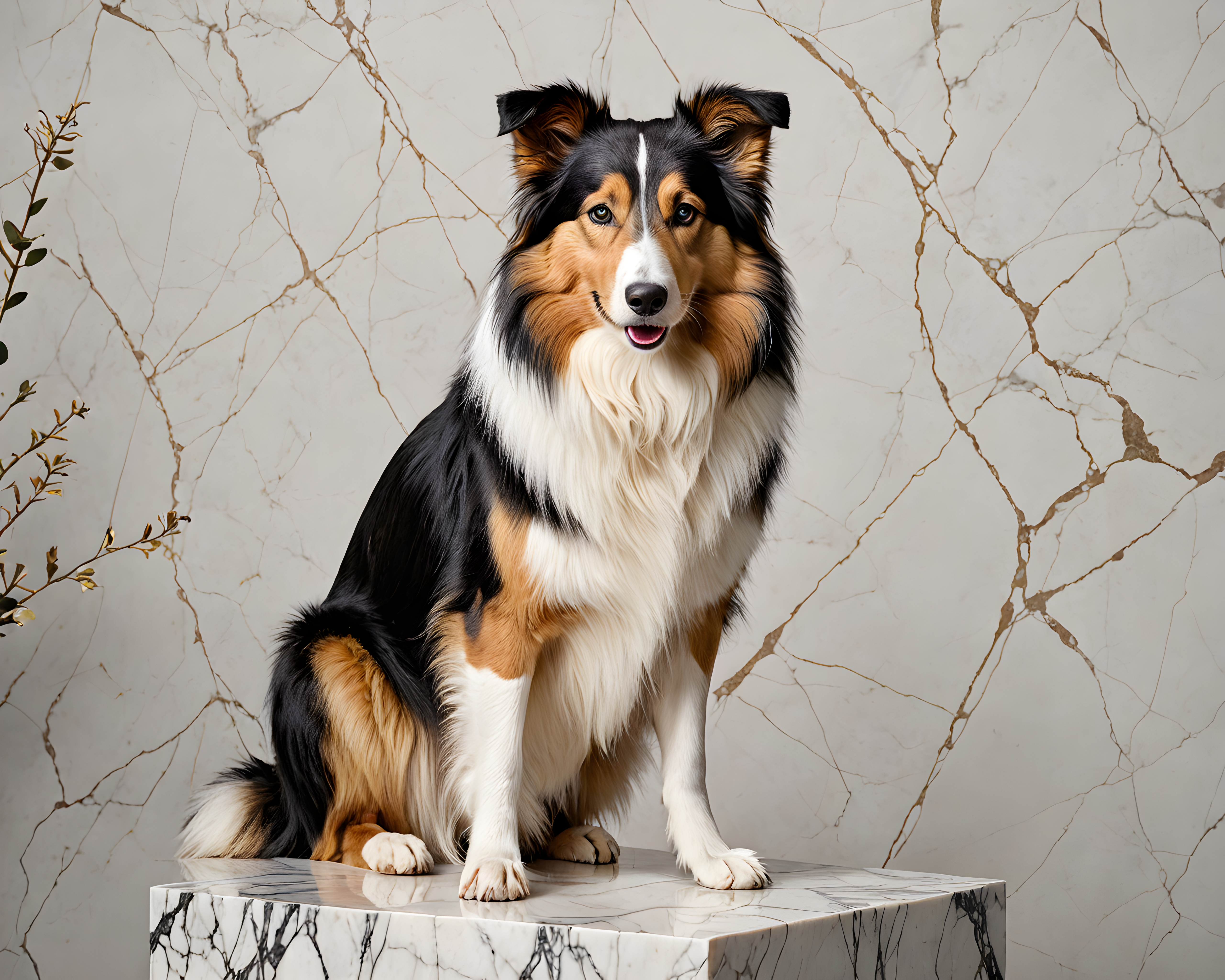 Collie — Minimalist Line Art (Luxury)