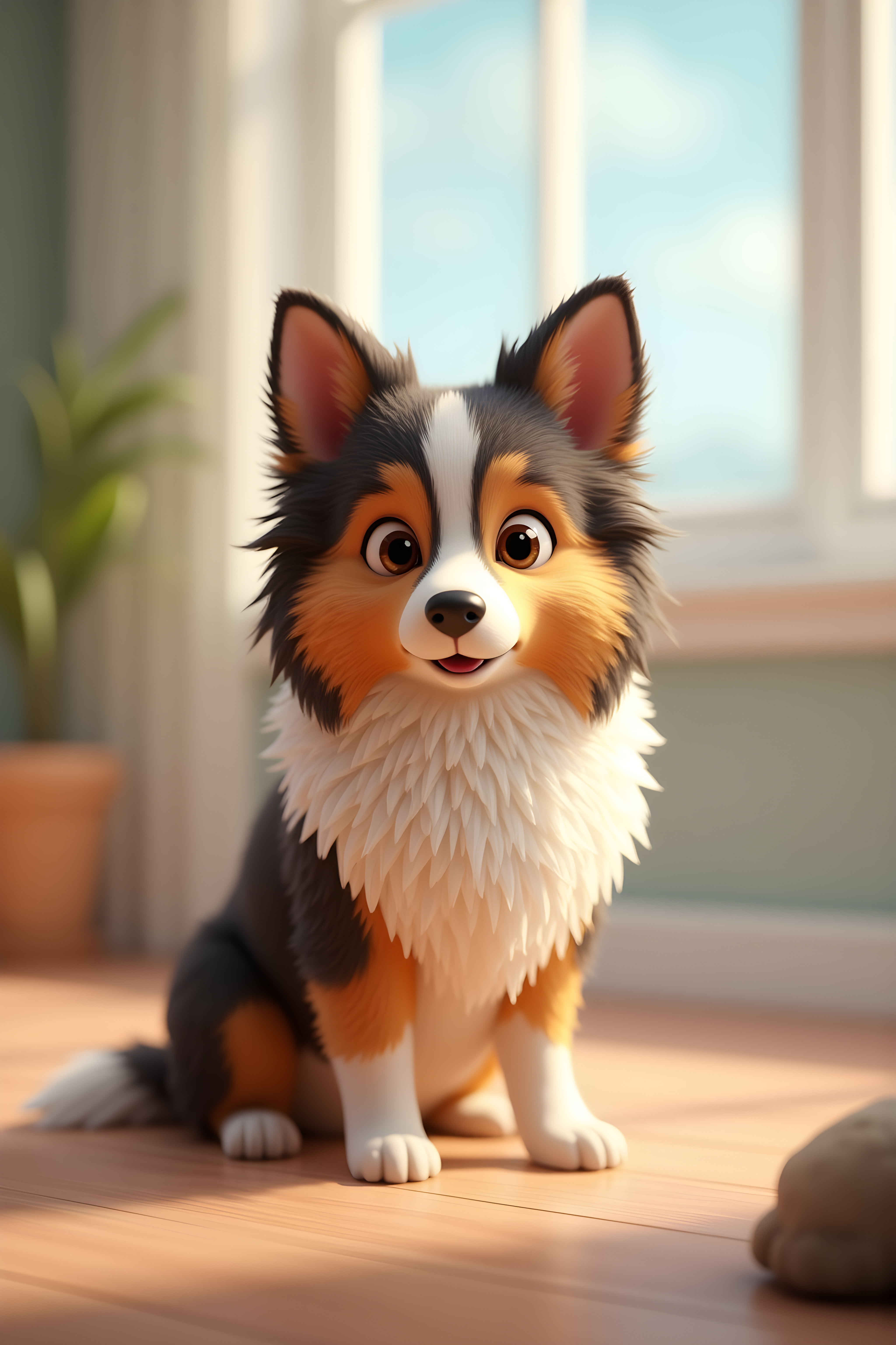 Collie — 3D Render (Cute)