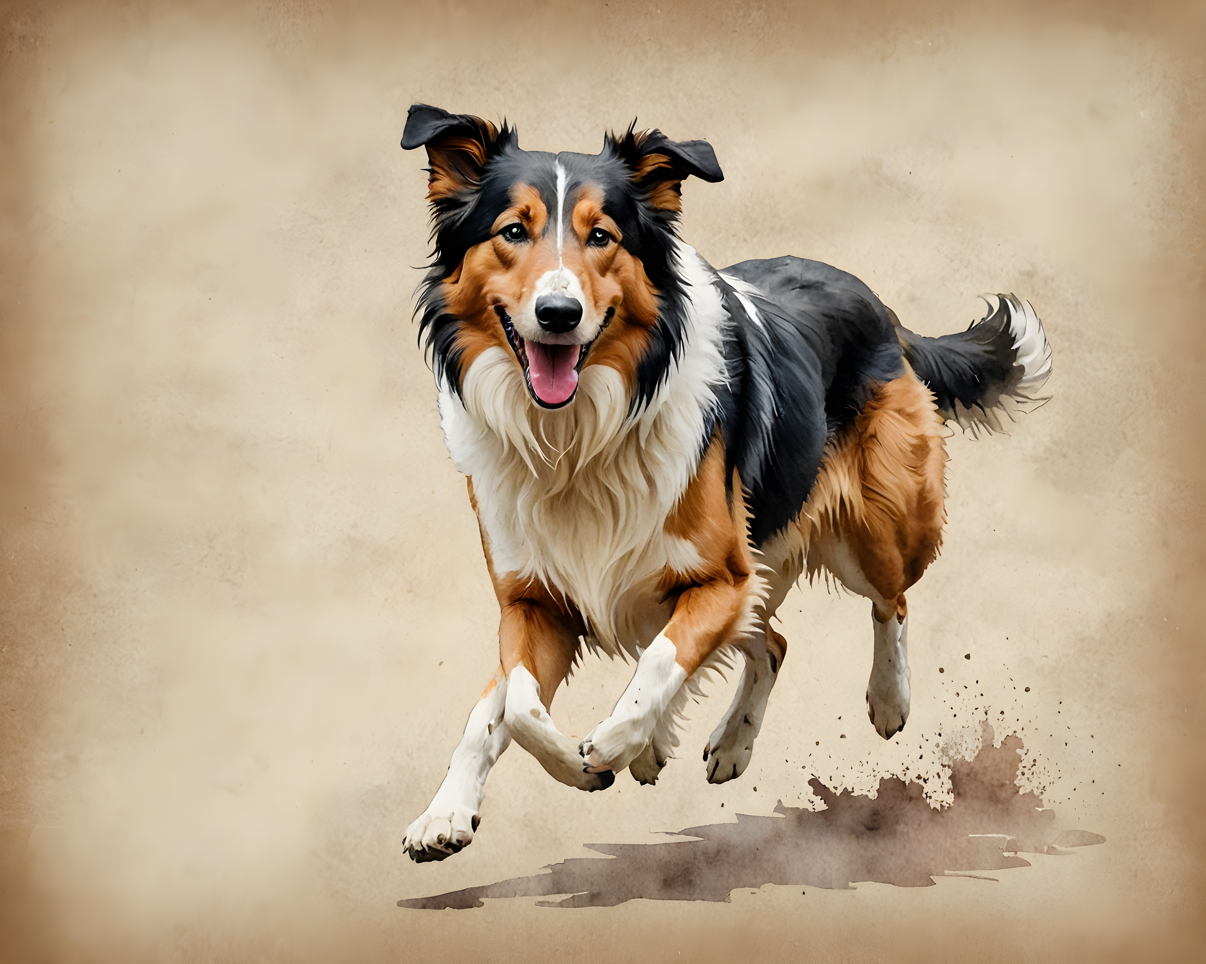 Collie — Watercolor (Aesthetic)