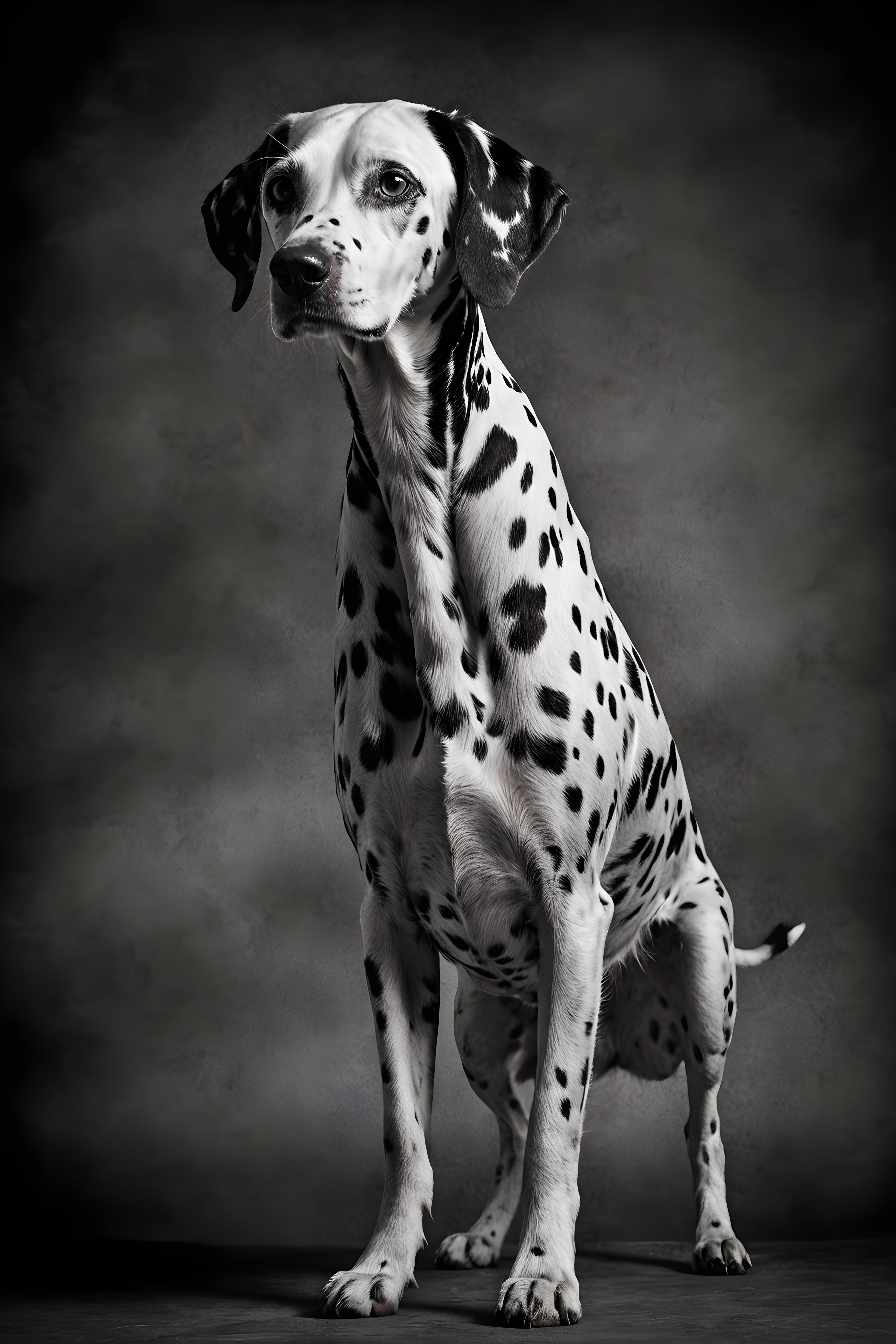 Dalmatian — Black & White (Emotional)