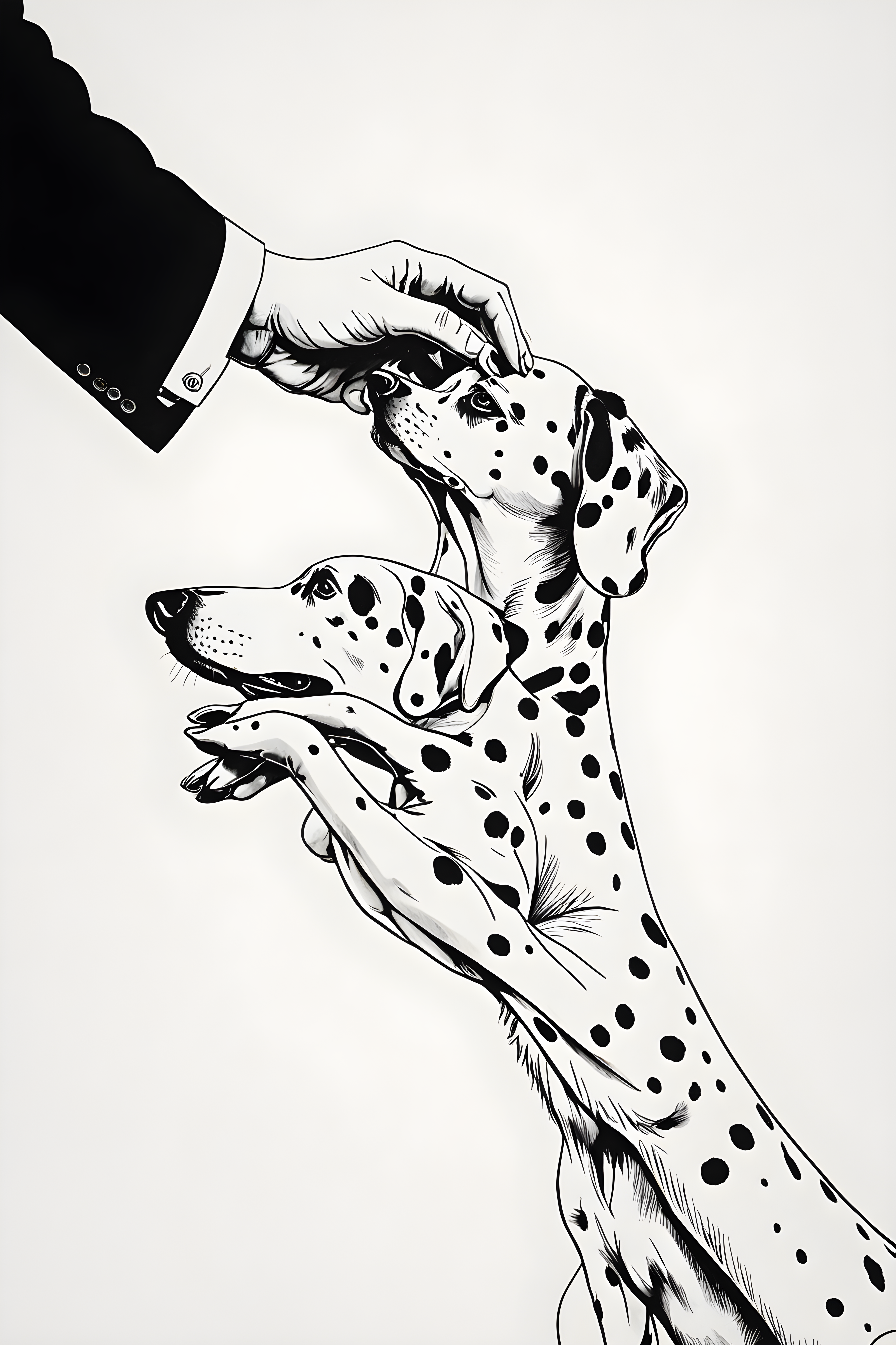 Dalmatian — Minimalist Line Art (Fantasy)