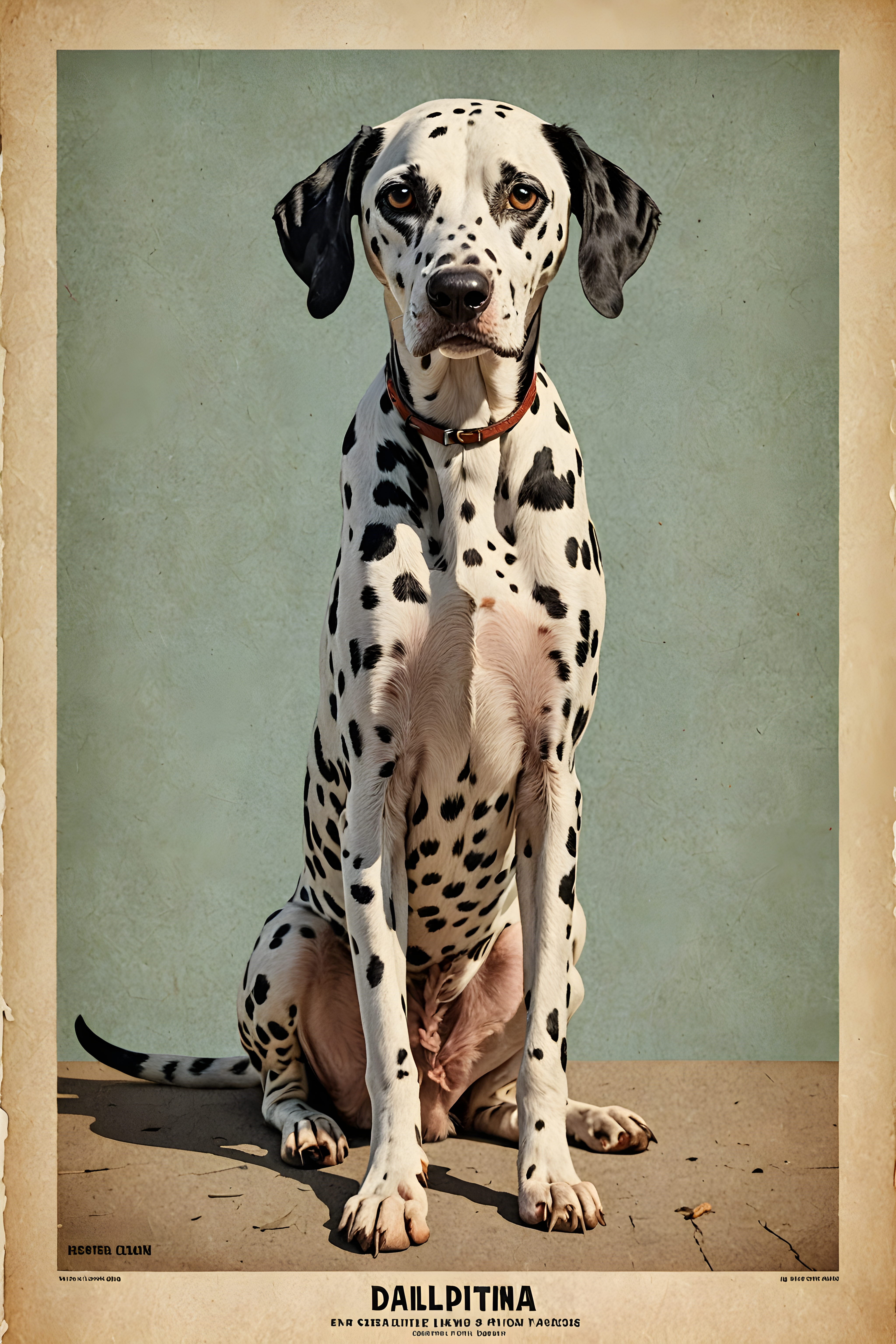 Dalmatian — Vintage Poster (Motivational)