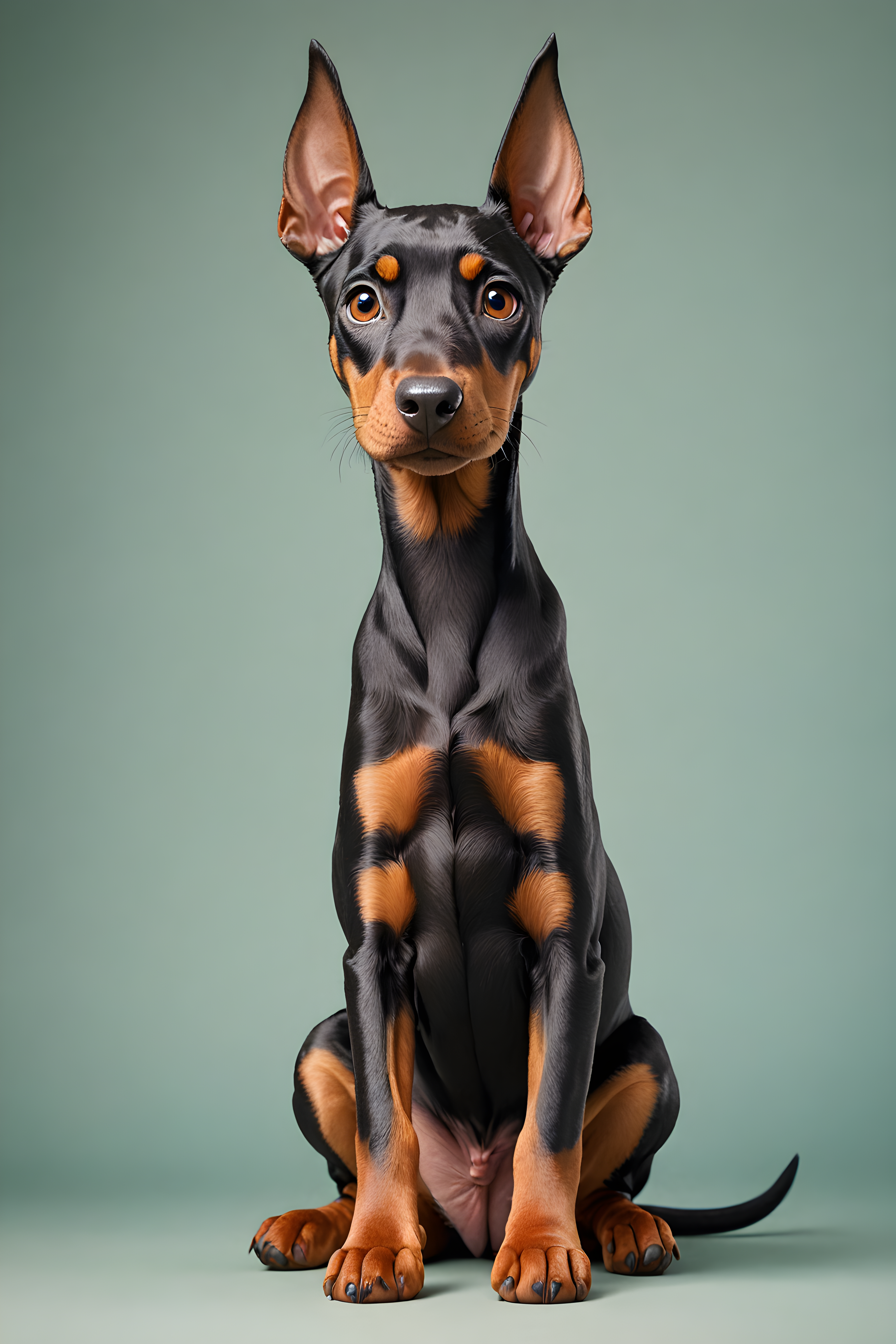 Doberman Pinscher — Cartoon / Kawaii (Cute)