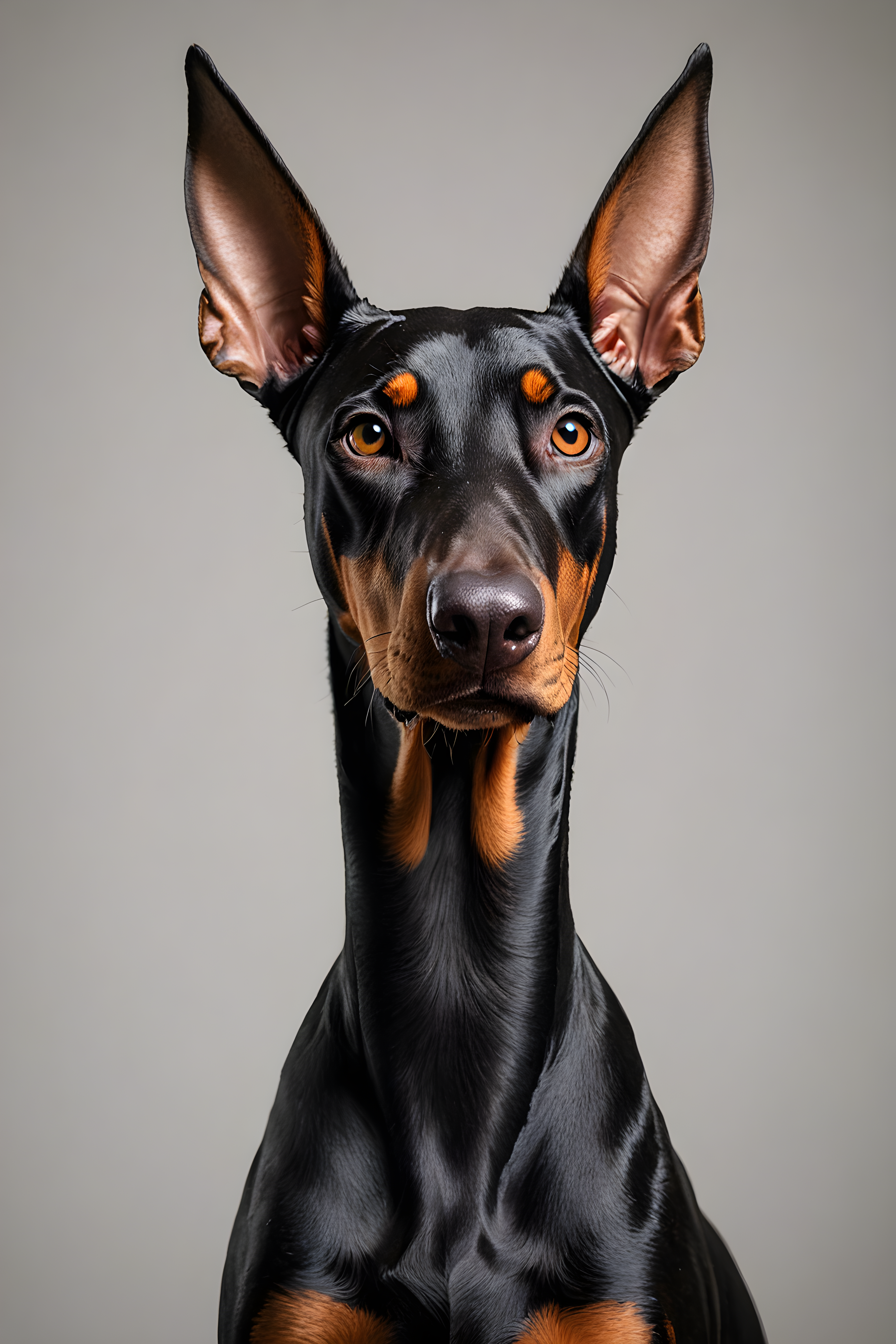 Doberman Pinscher — Minimalist Line Art (Funny)
