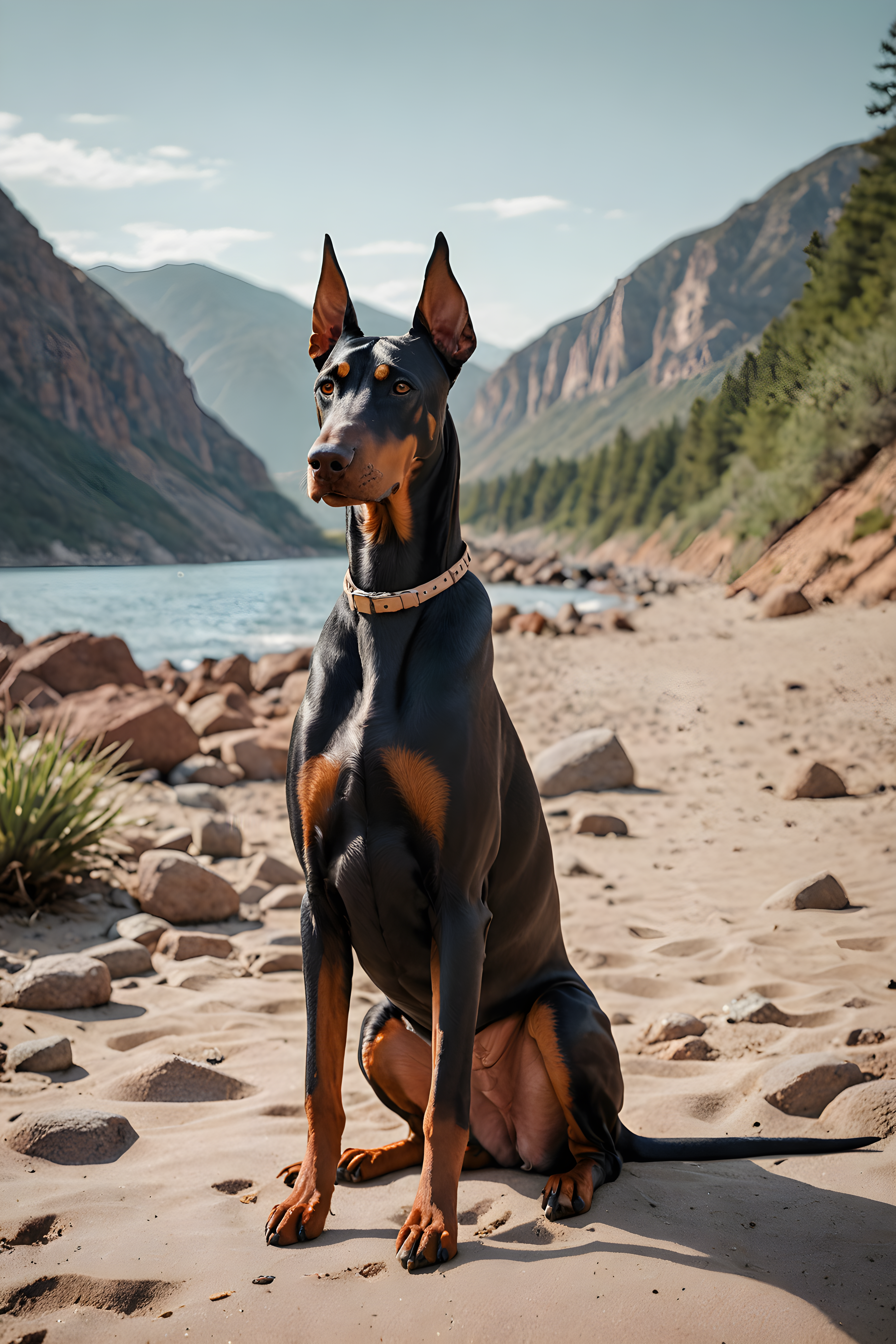 Doberman Pinscher — Modern Aesthetic (Aesthetic)