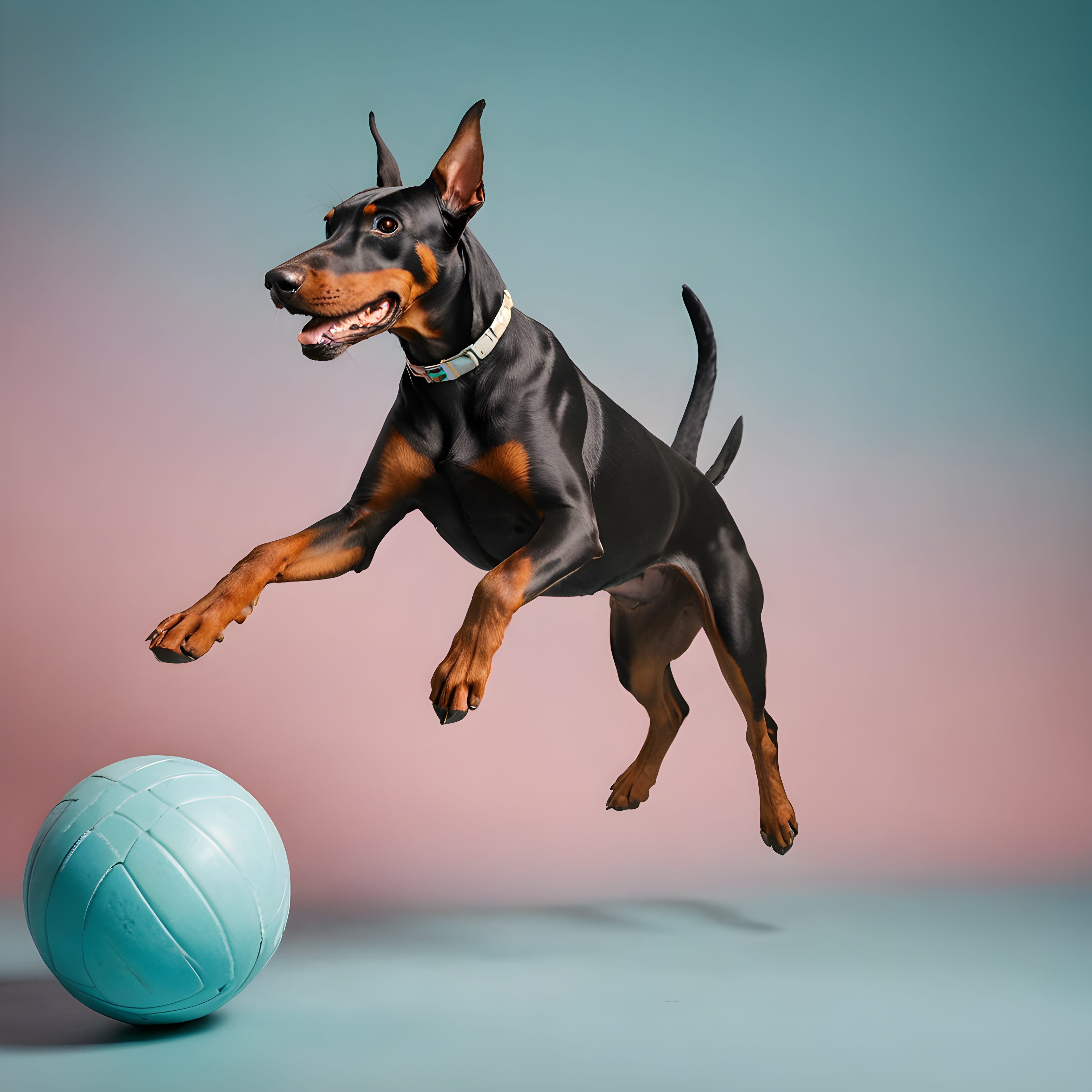 Doberman Pinscher — Modern Aesthetic (Playful)