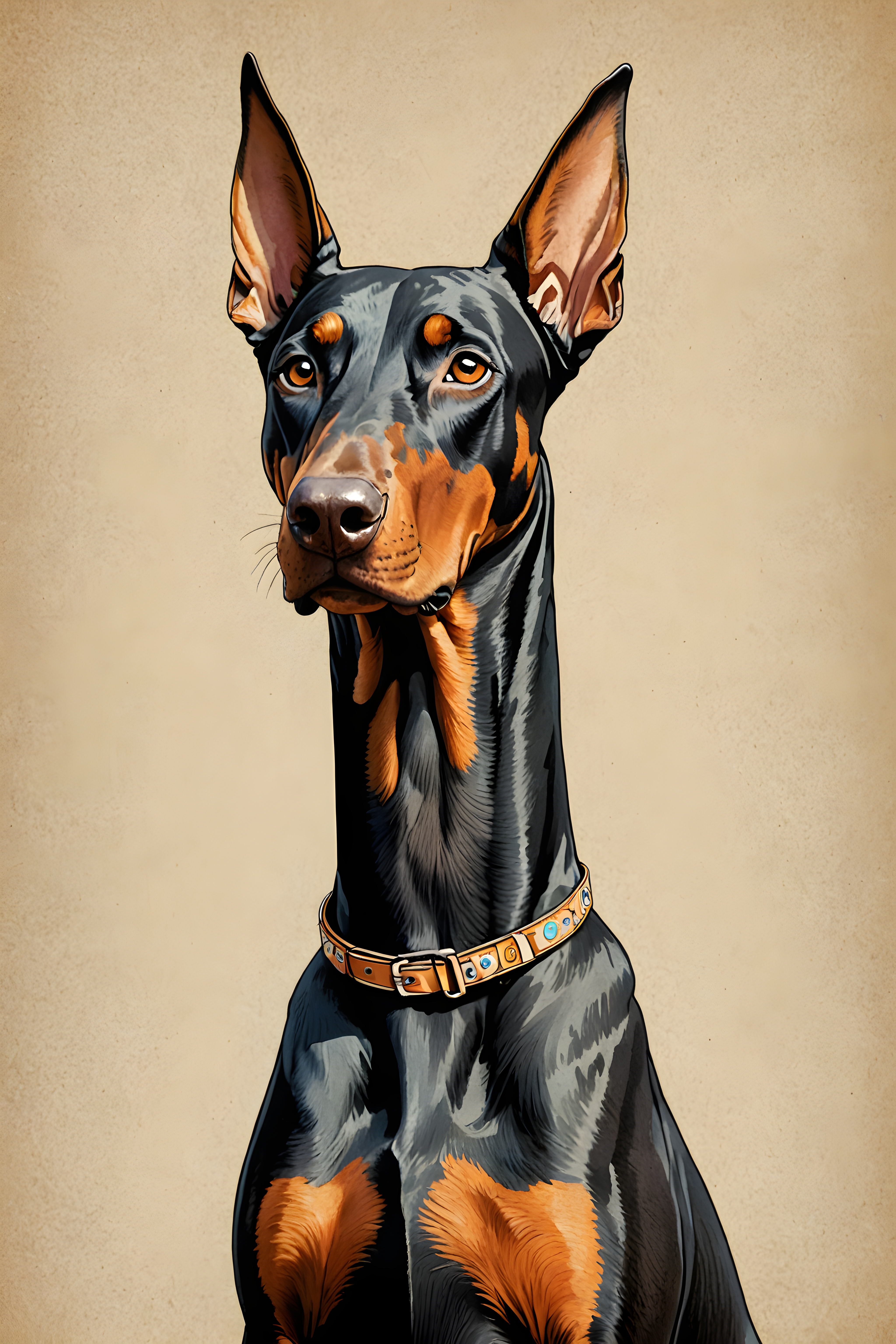 Doberman Pinscher — Retro (Savage)