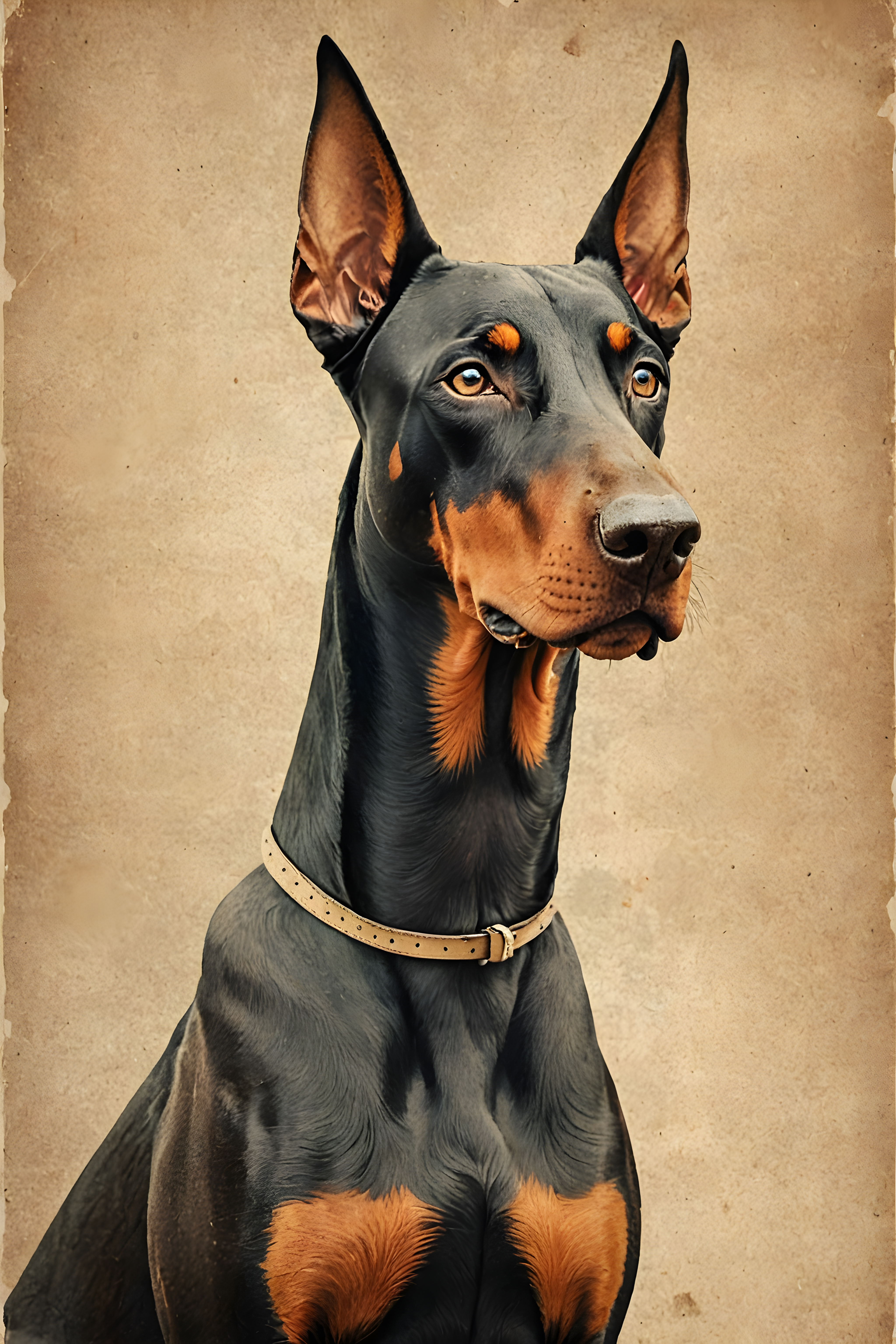 Doberman Pinscher — Vintage Poster (Aesthetic)