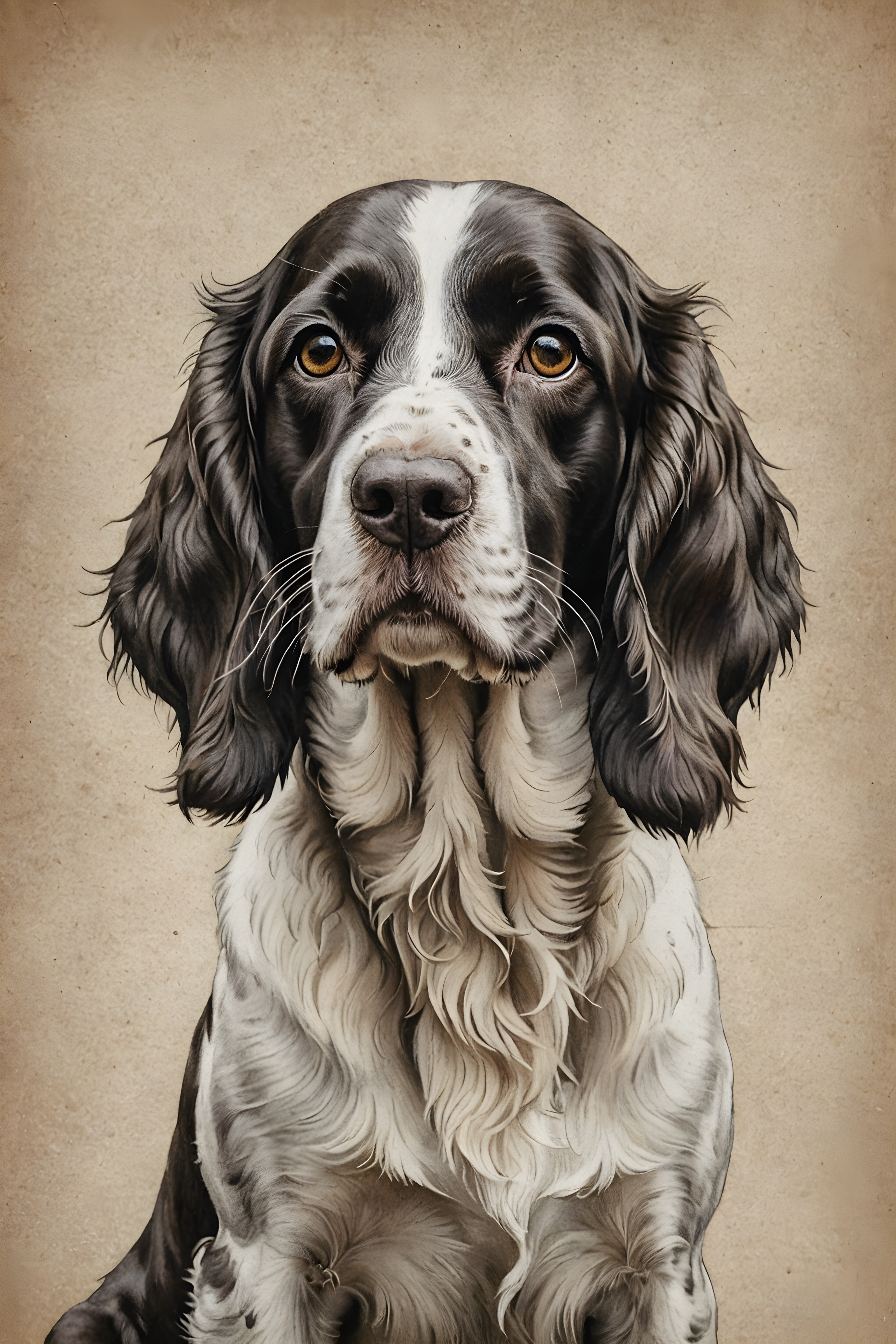 English Springer Spaniel — Pencil Sketch (Aesthetic)