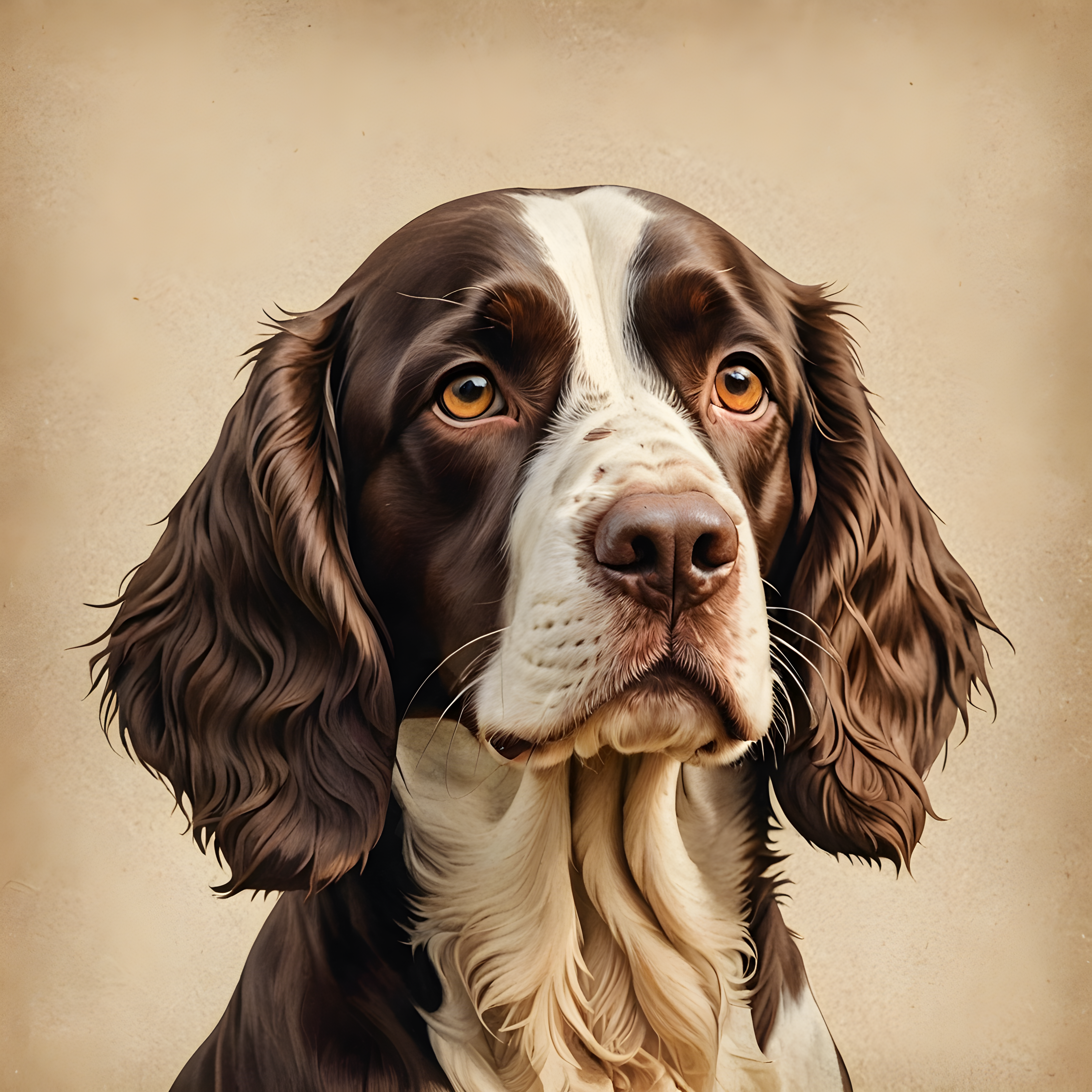 English Springer Spaniel — Vintage Poster (Cute)