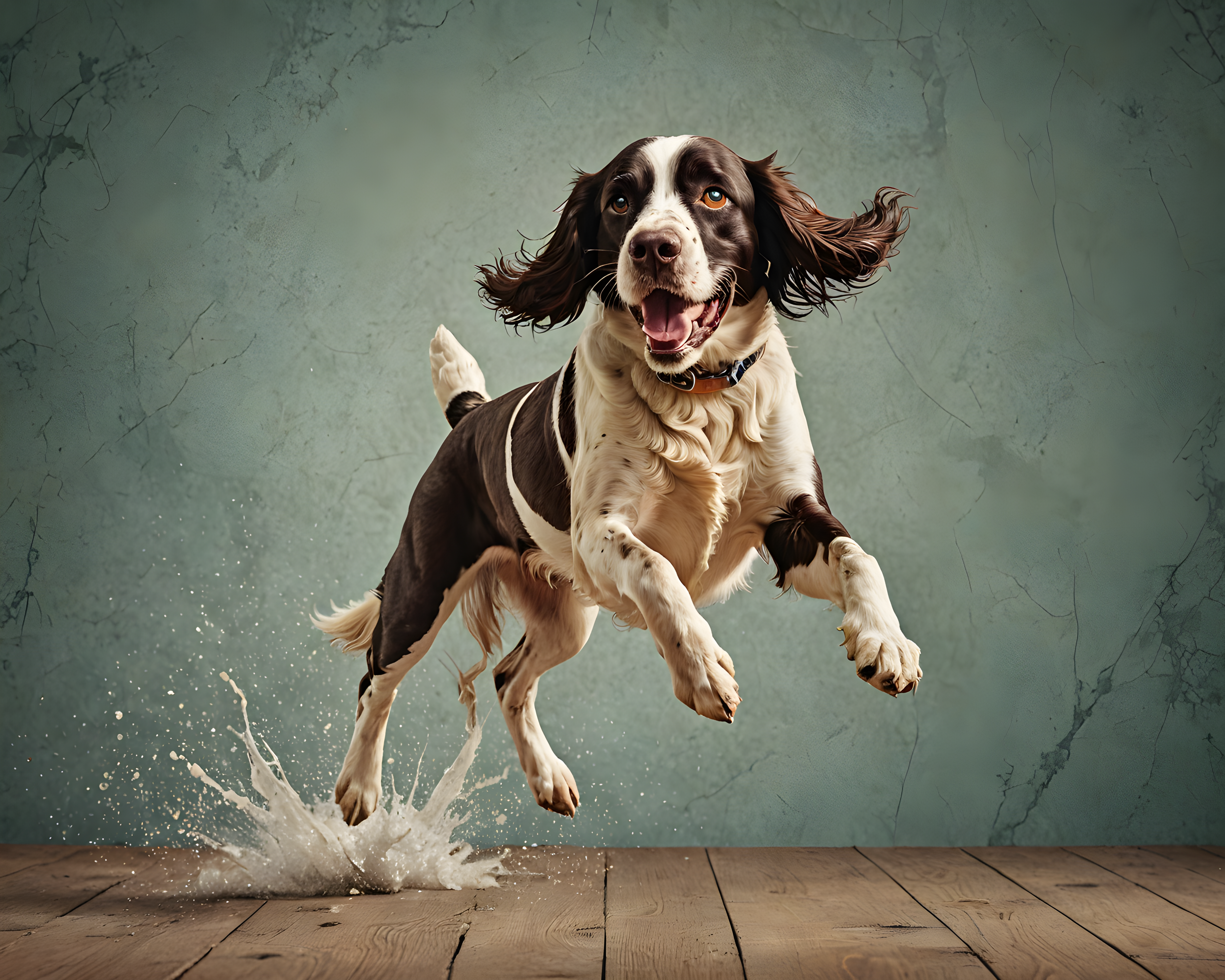 English Springer Spaniel — Vintage Poster (Luxury)