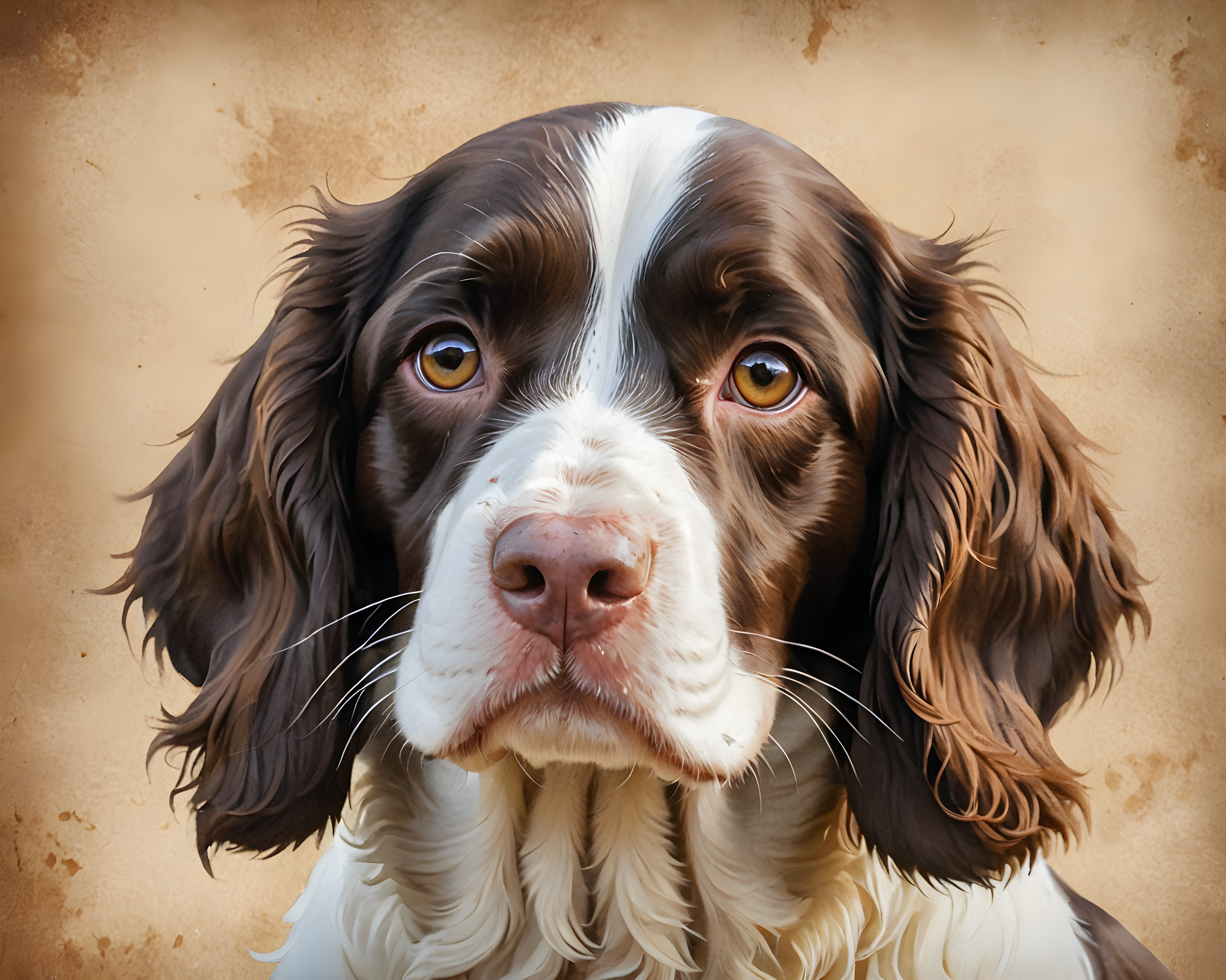 English Springer Spaniel — Watercolor (Cute)
