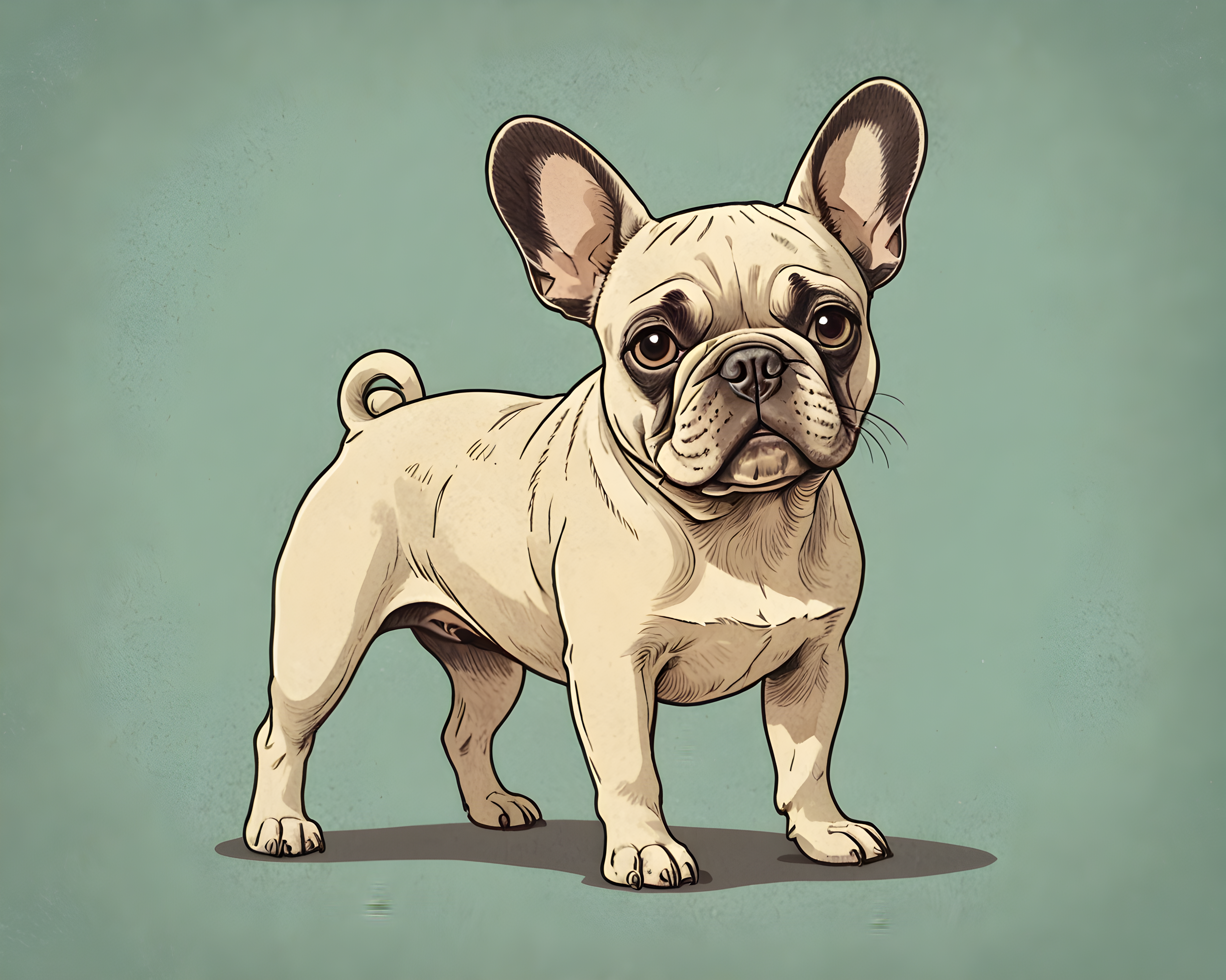 French Bulldog — Retro (Cute)