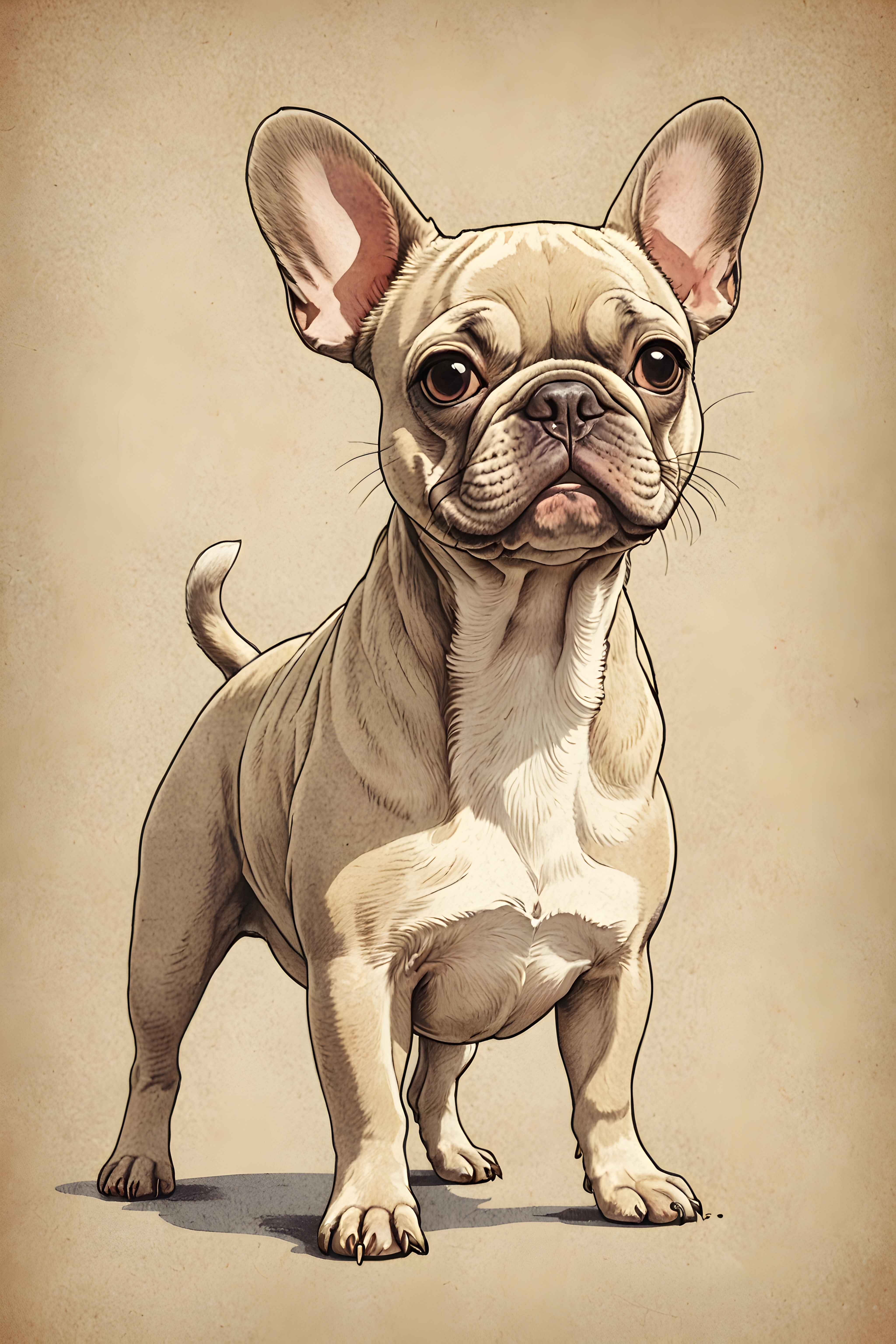 French Bulldog — Retro (Cute)