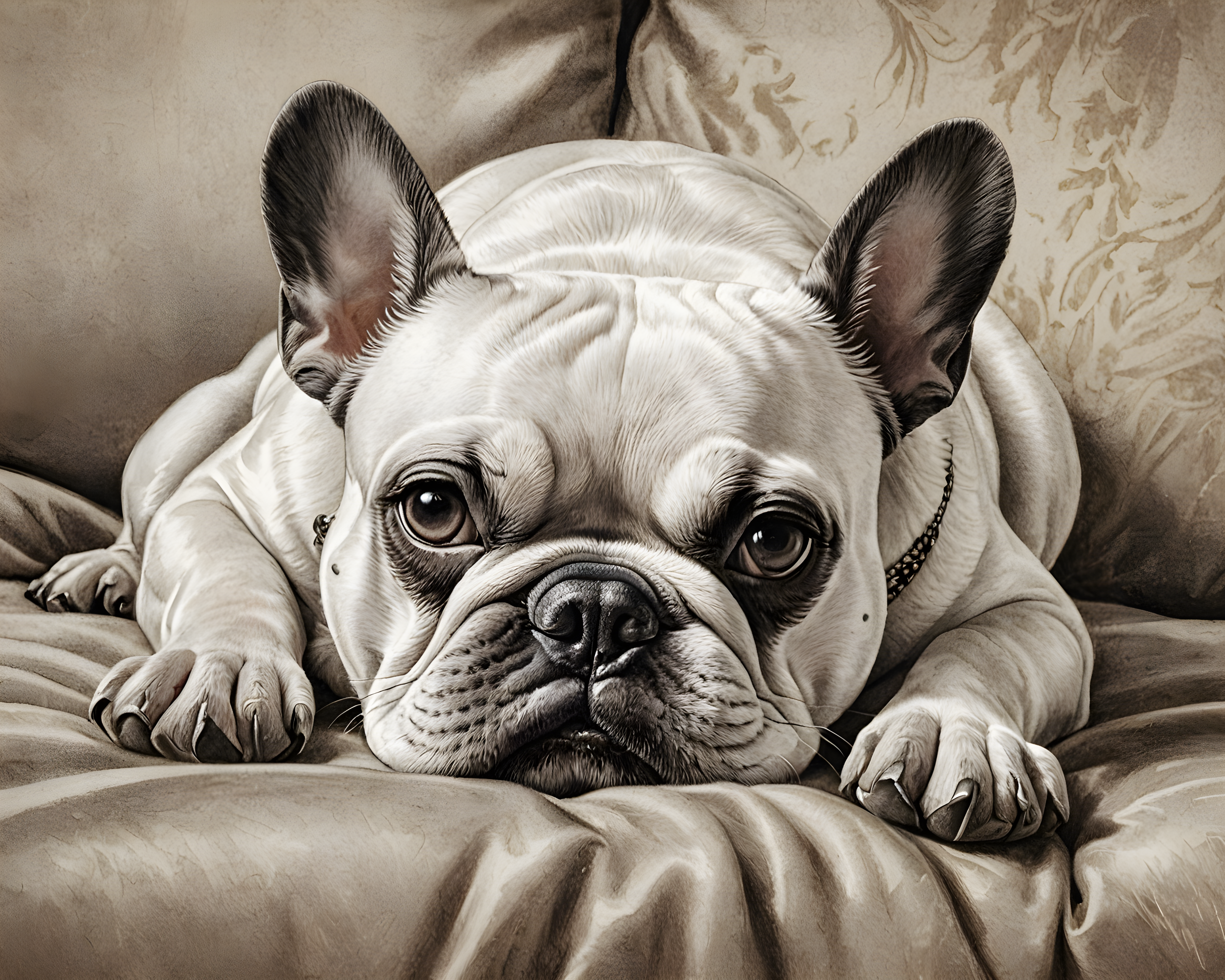 French Bulldog — Pencil Sketch (Luxury)