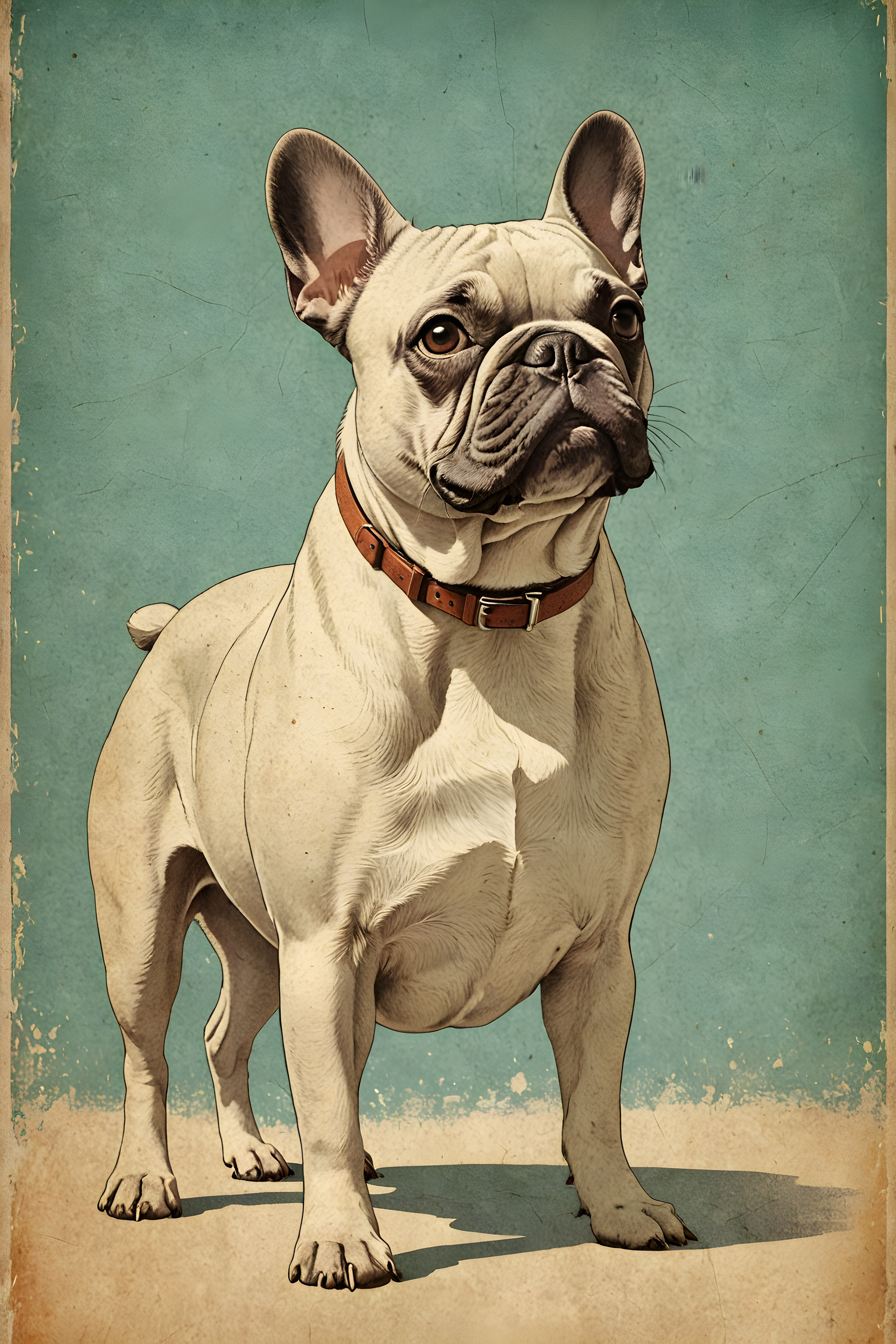 French Bulldog — Vintage Poster (Fantasy)