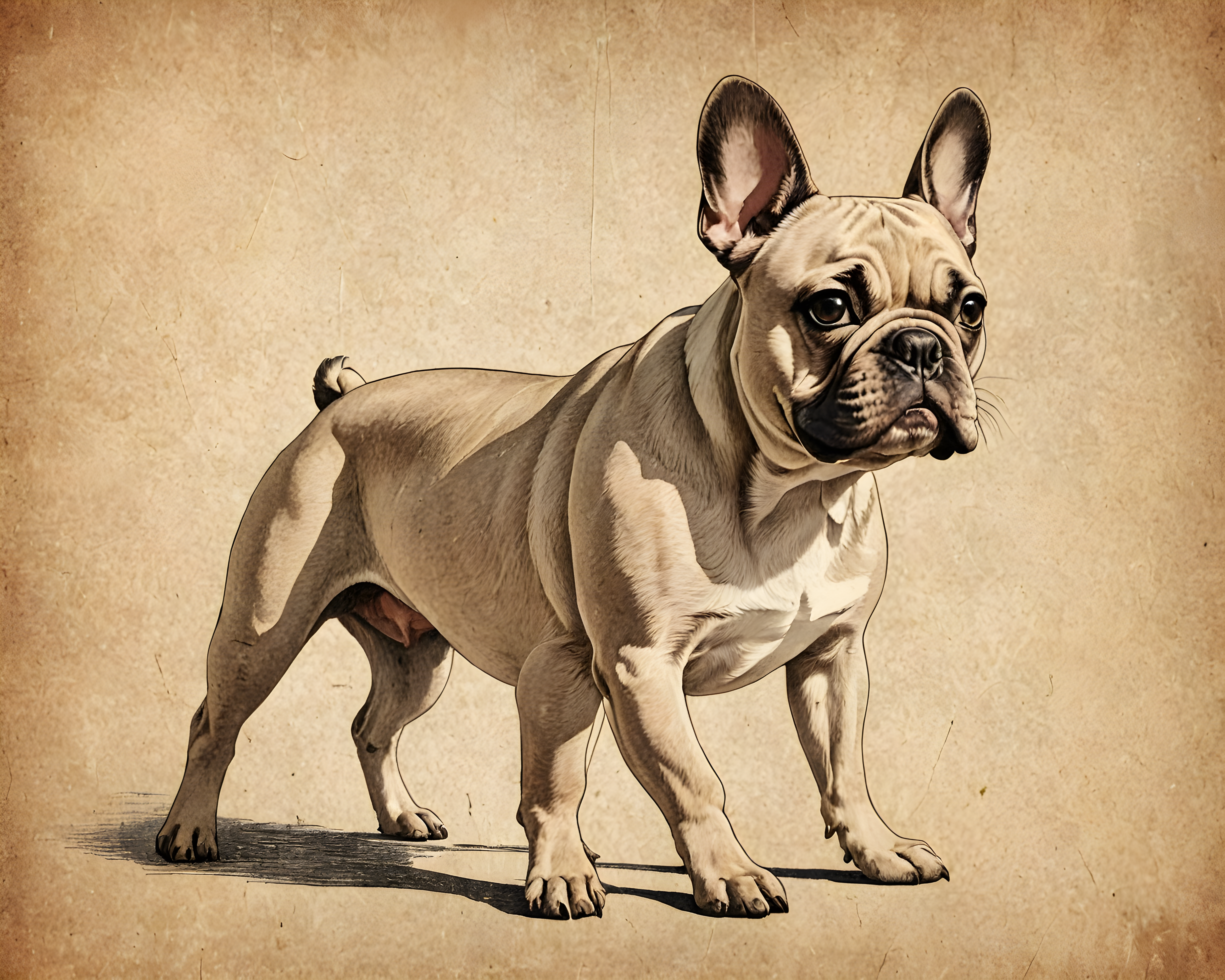 French Bulldog — Vintage Poster (Playful)