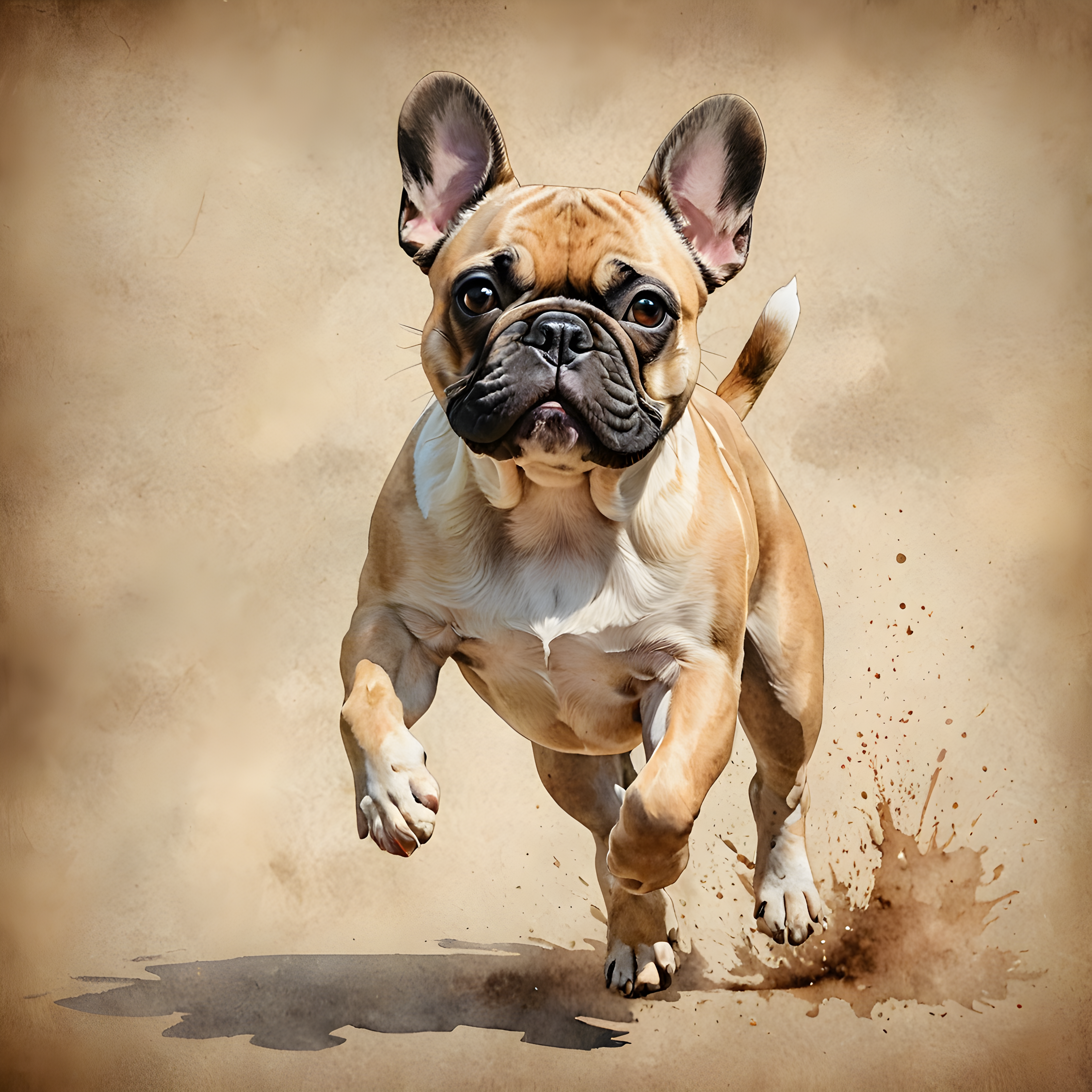 French Bulldog — Watercolor (Motivational)