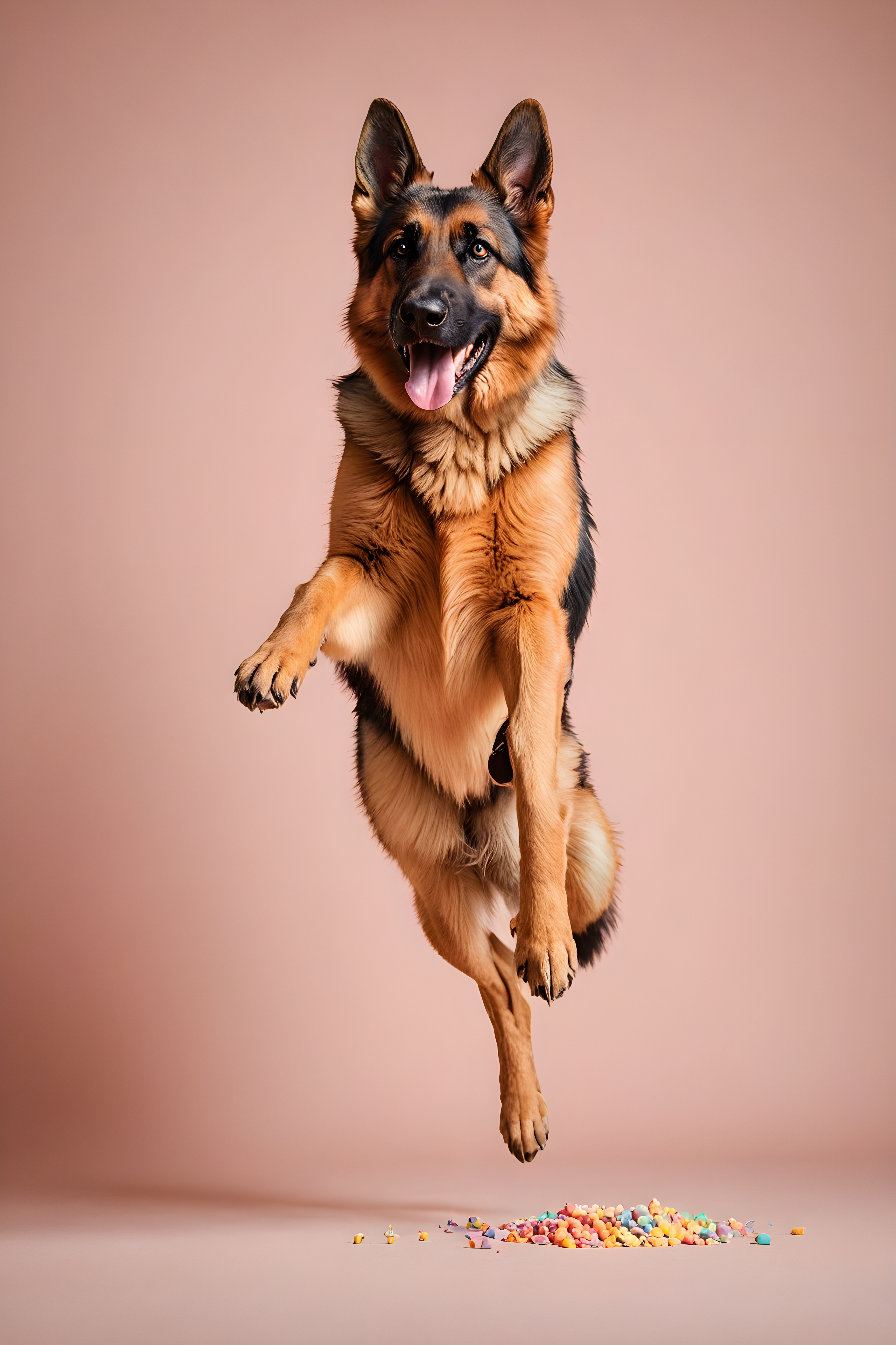German Shepherd — Modern Aesthetic (Happy)