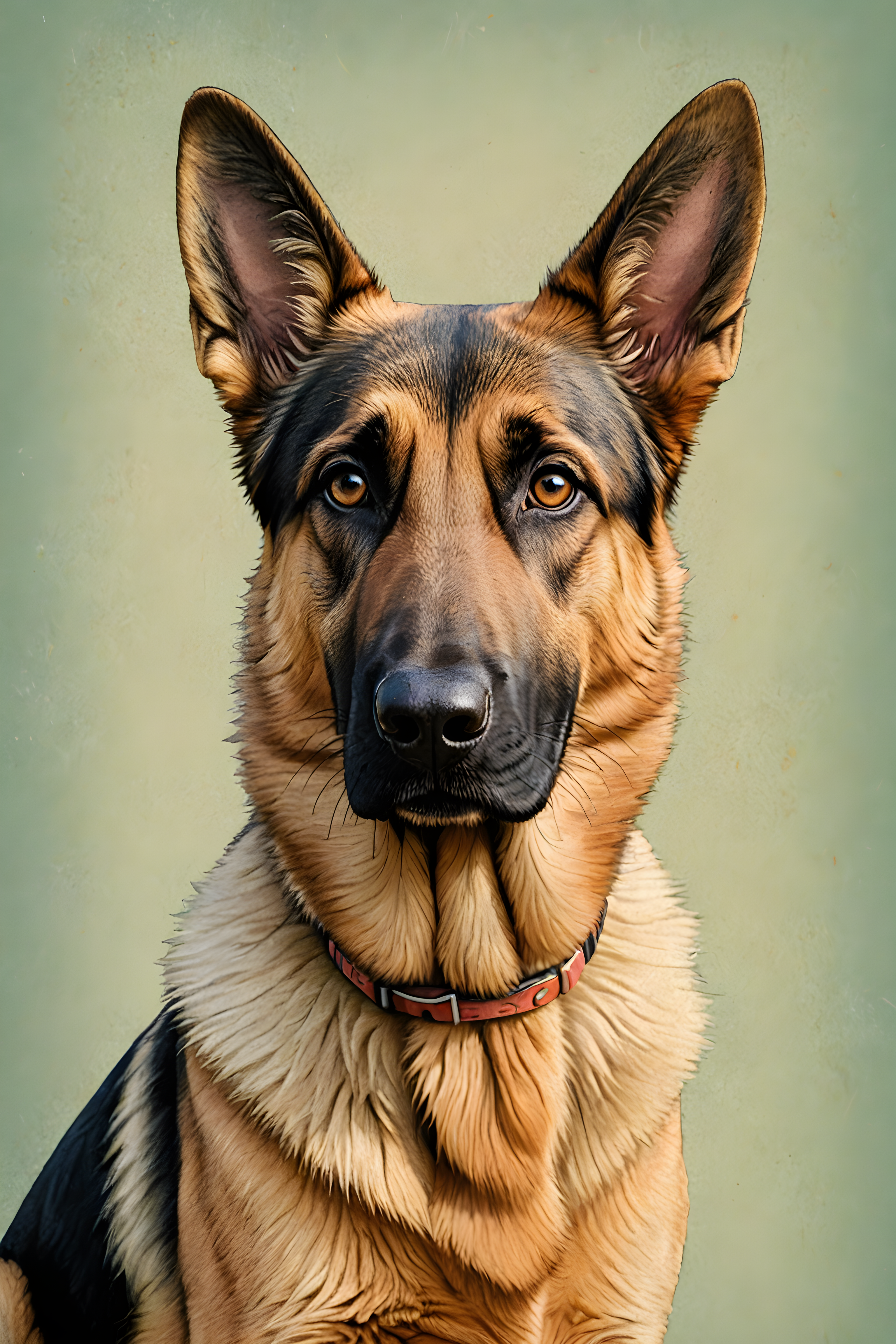 German Shepherd — Retro (Cute)