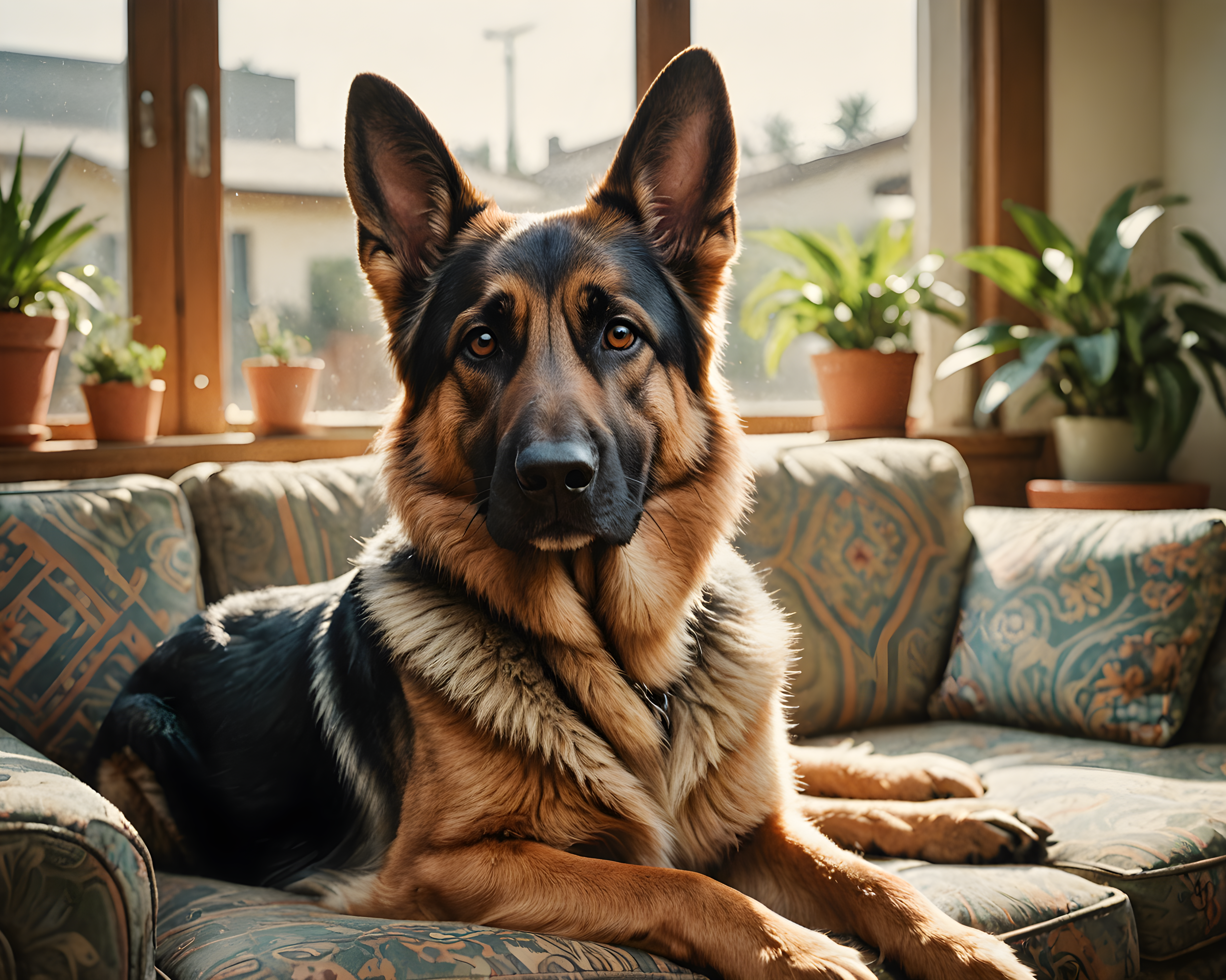 German Shepherd — Retro (Lifestyle)