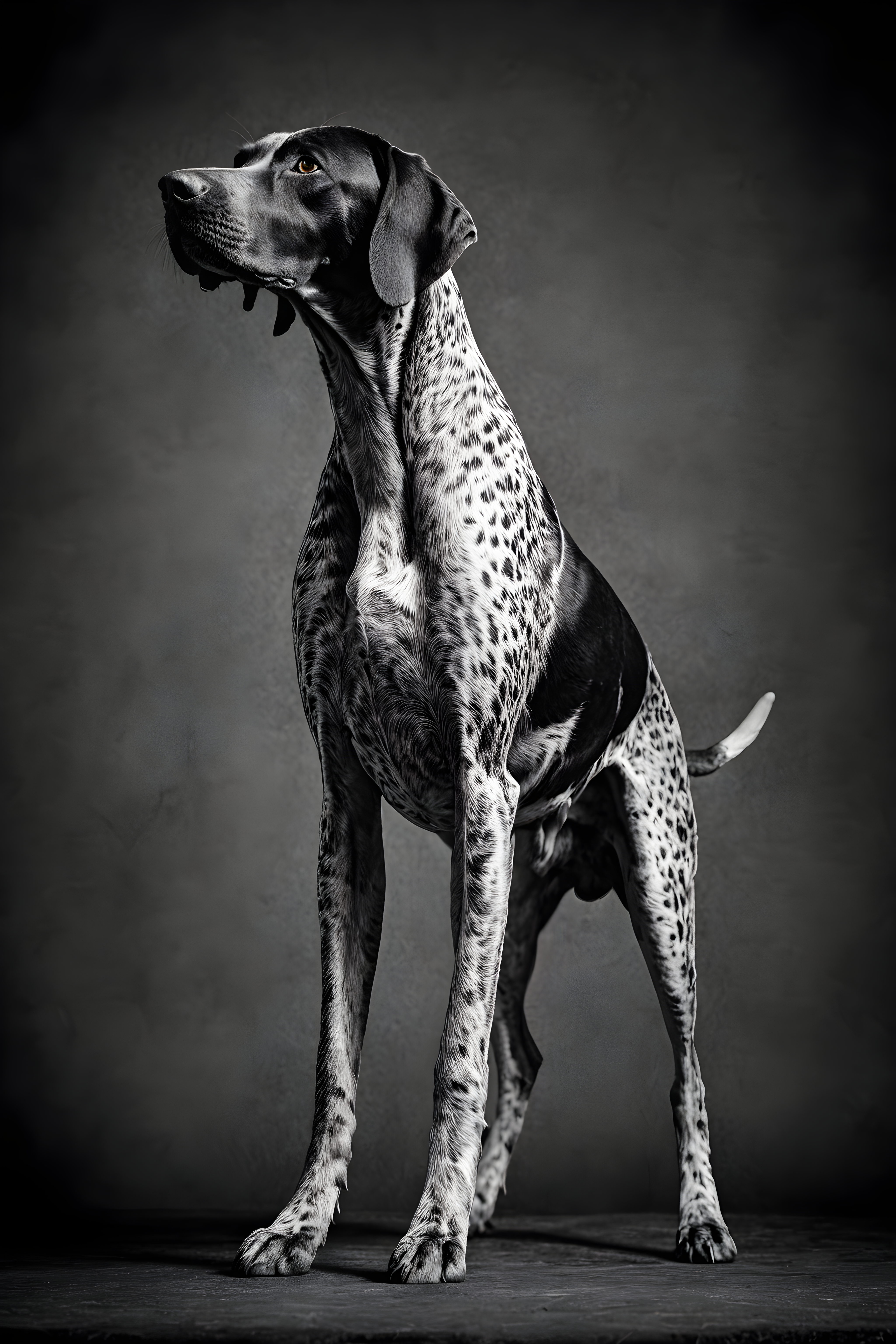 German Shorthaired Pointer — Black & White (Fantasy)