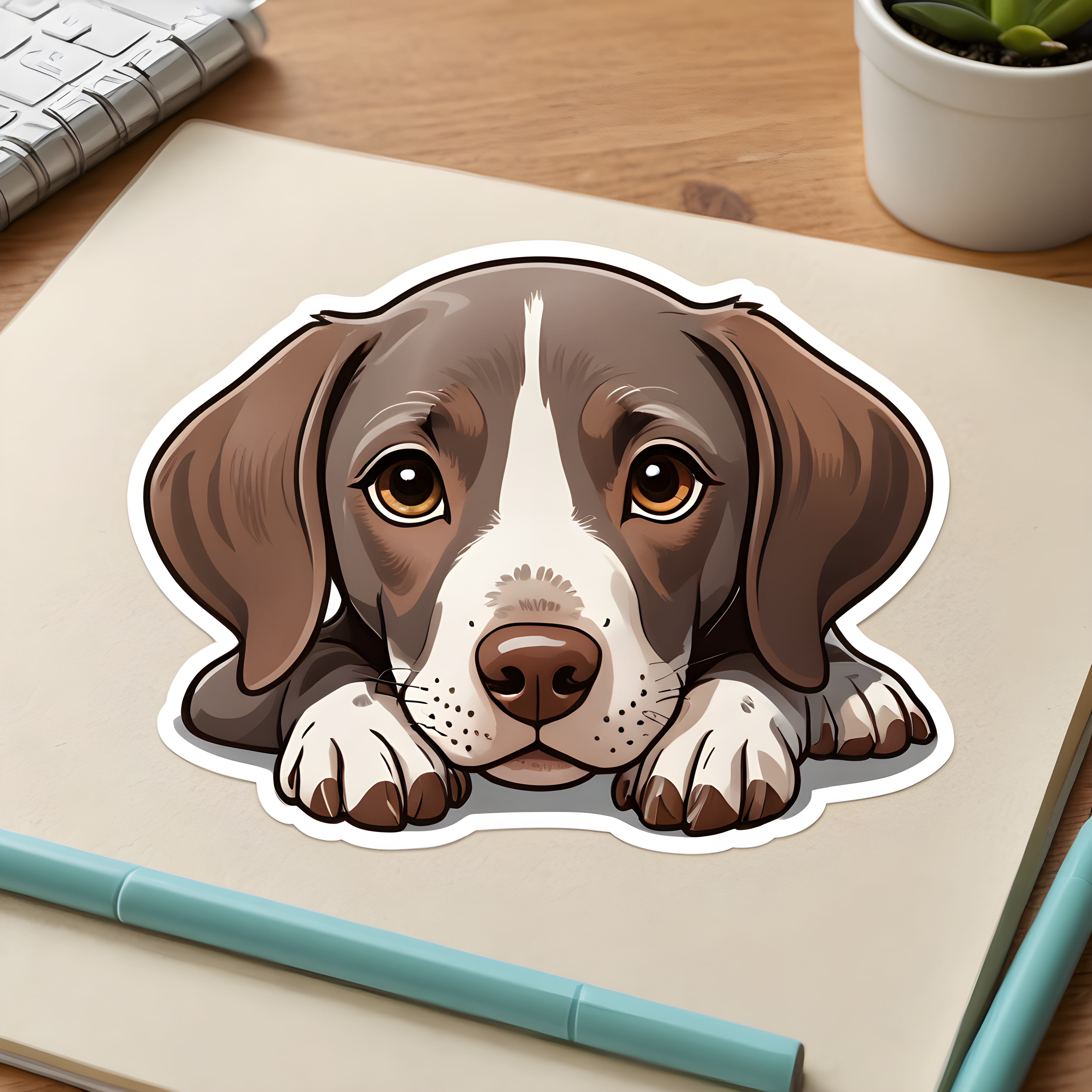 German Shorthaired Pointer — Cartoon / Kawaii (Cute)