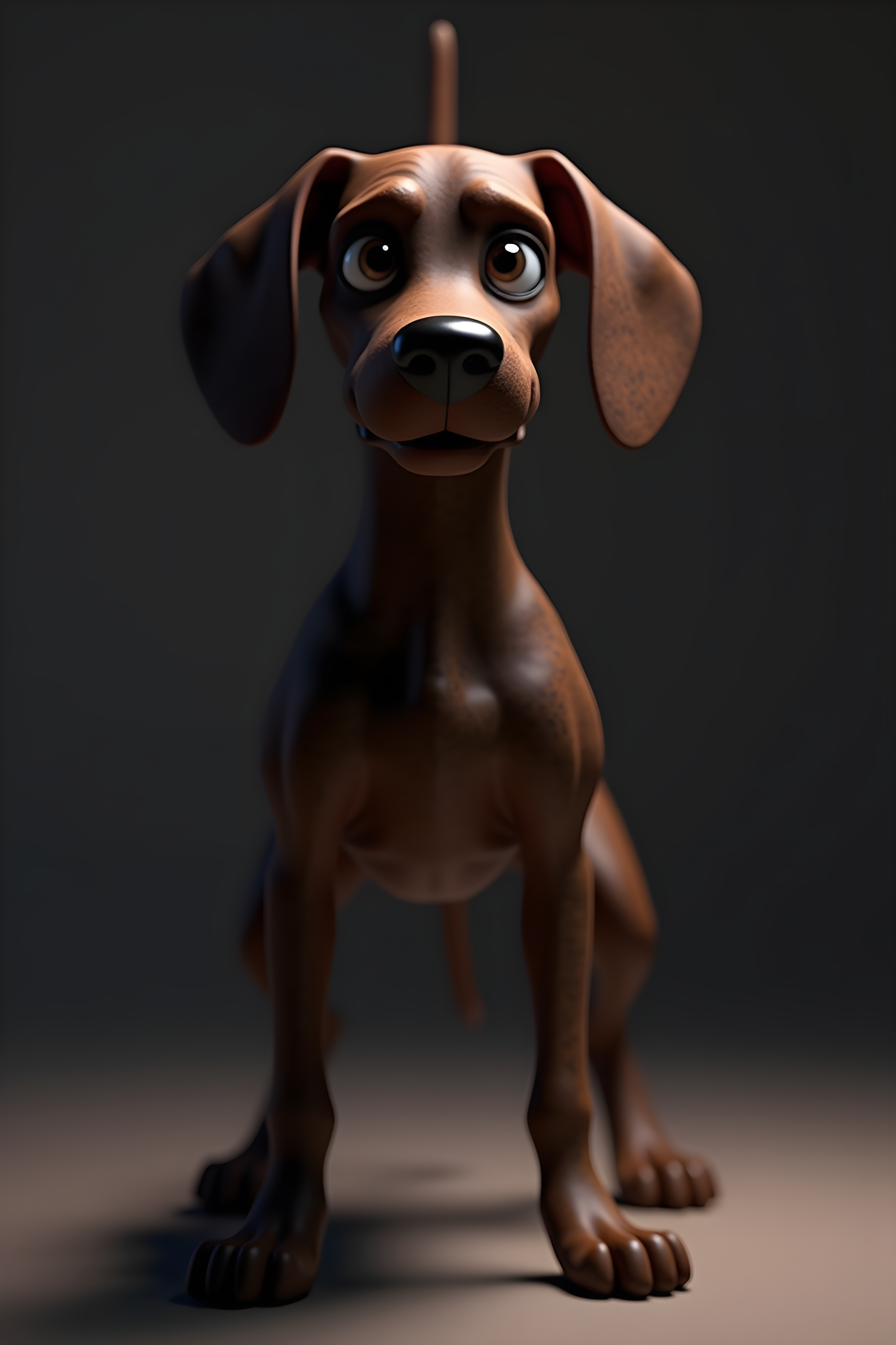 German Shorthaired Pointer — 3D Render (Motivational)