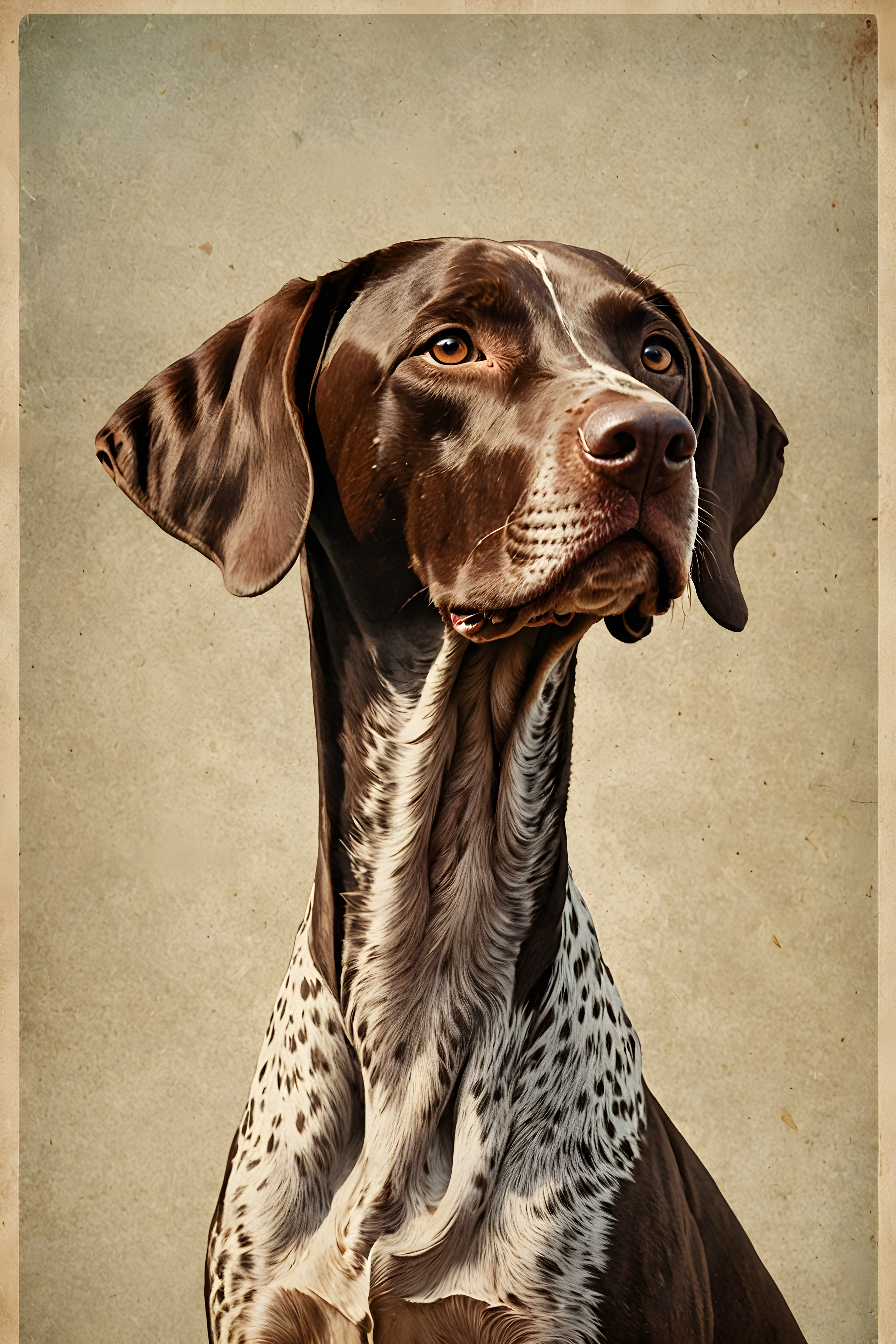 German Shorthaired Pointer — Vintage Poster (Emotional)