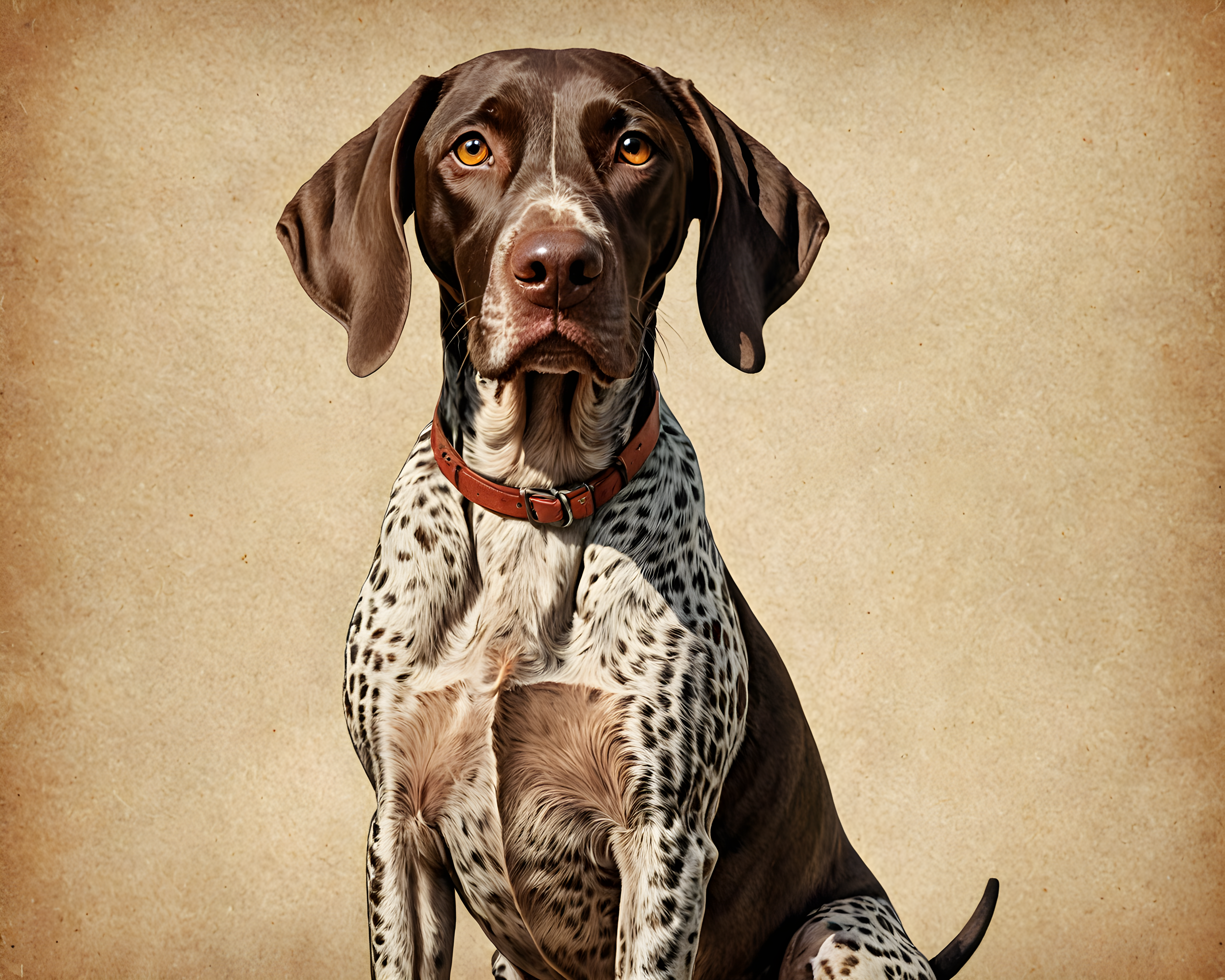 German Shorthaired Pointer — Vintage Poster (Funny)