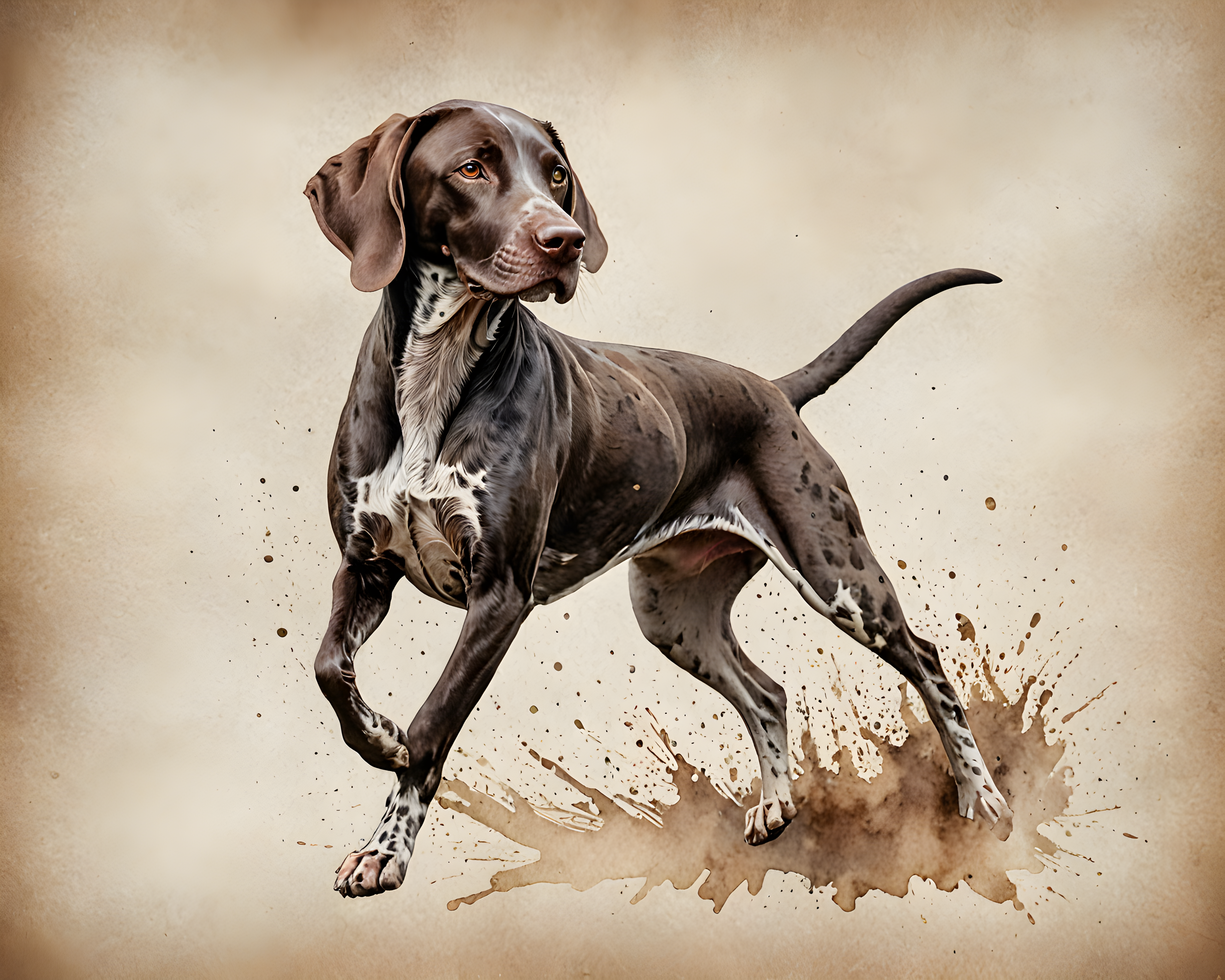 German Shorthaired Pointer — Watercolor (Aesthetic)