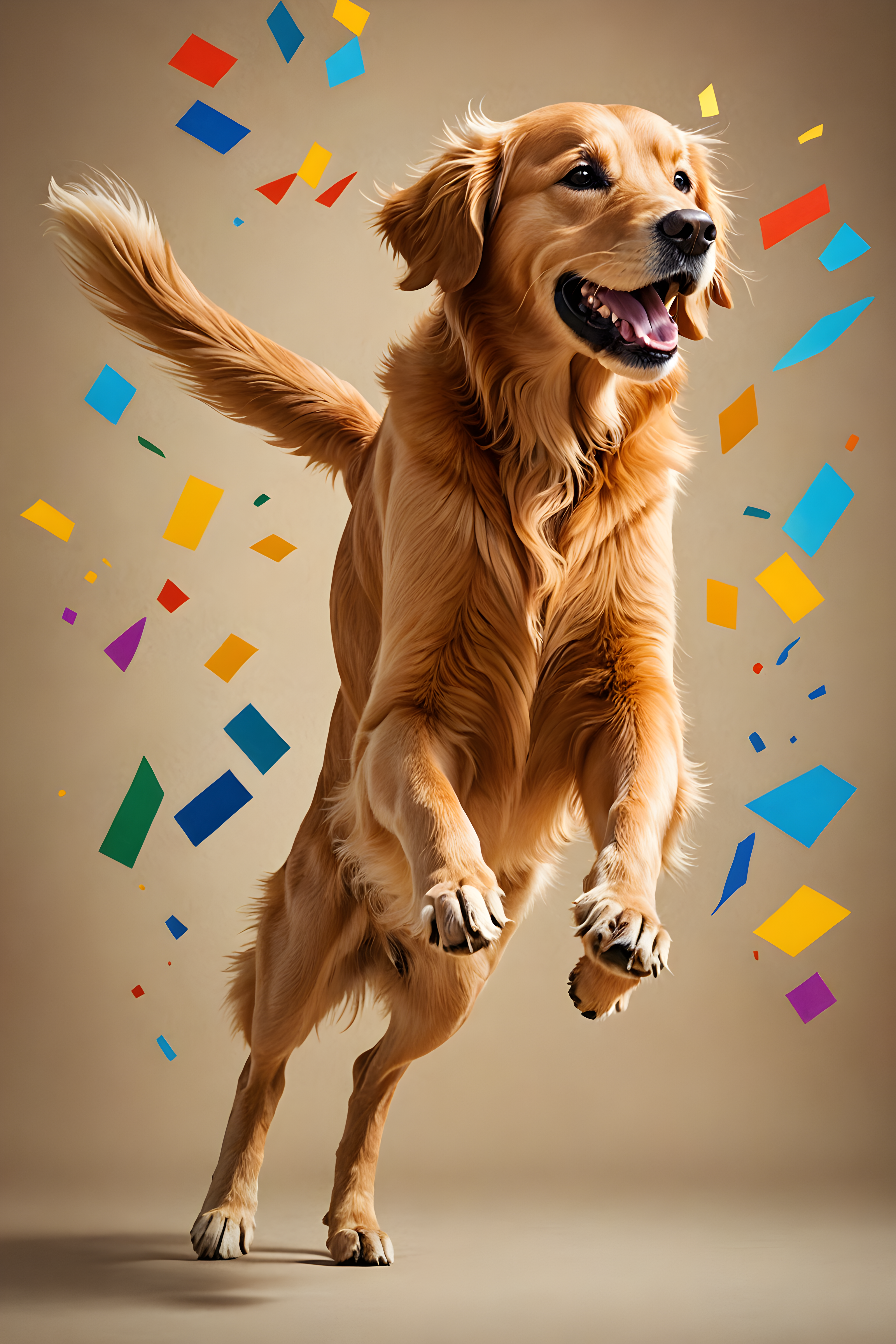 Golden Retriever — Abstract (Motivational)