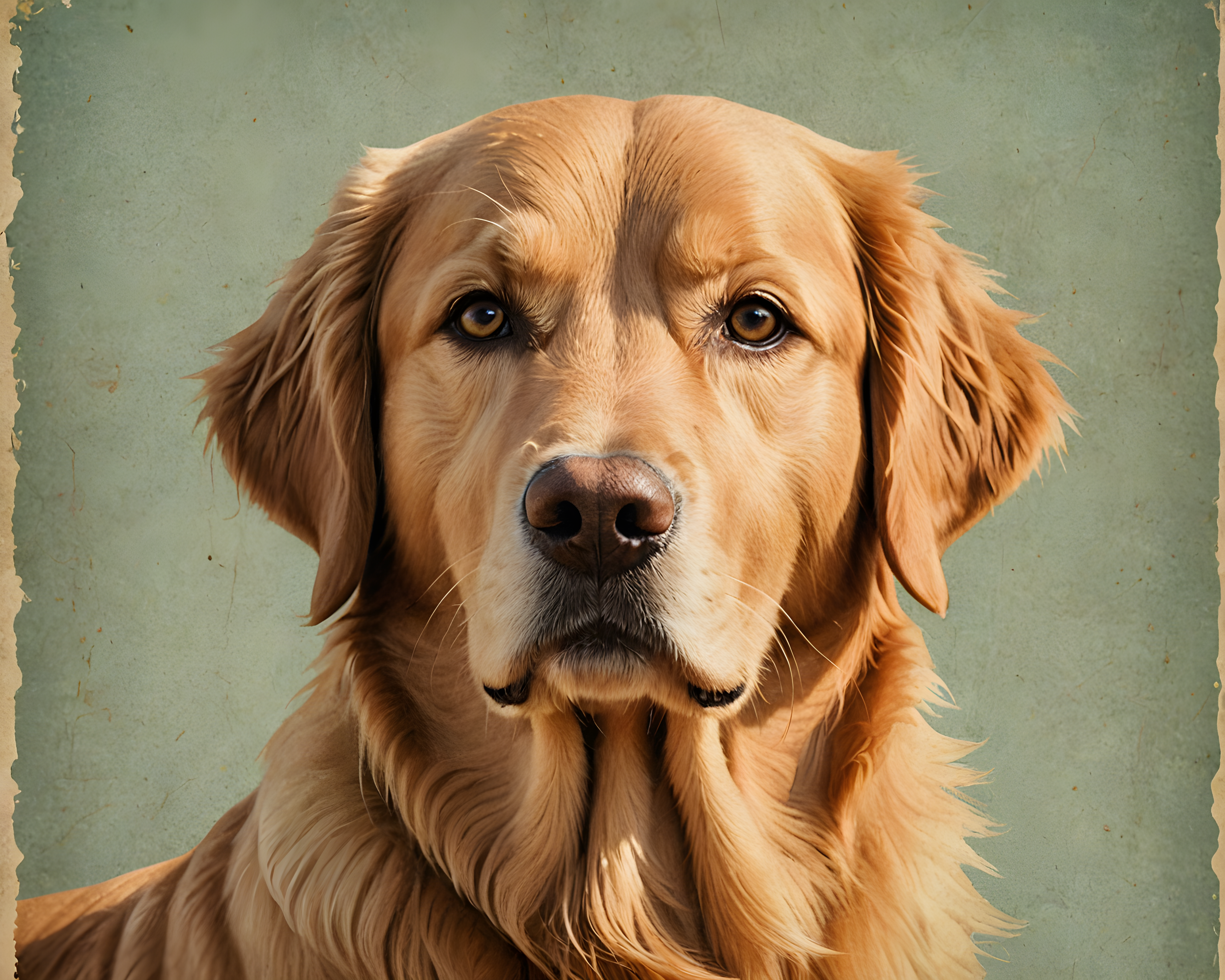 Golden Retriever — Vintage Poster (Emotional)
