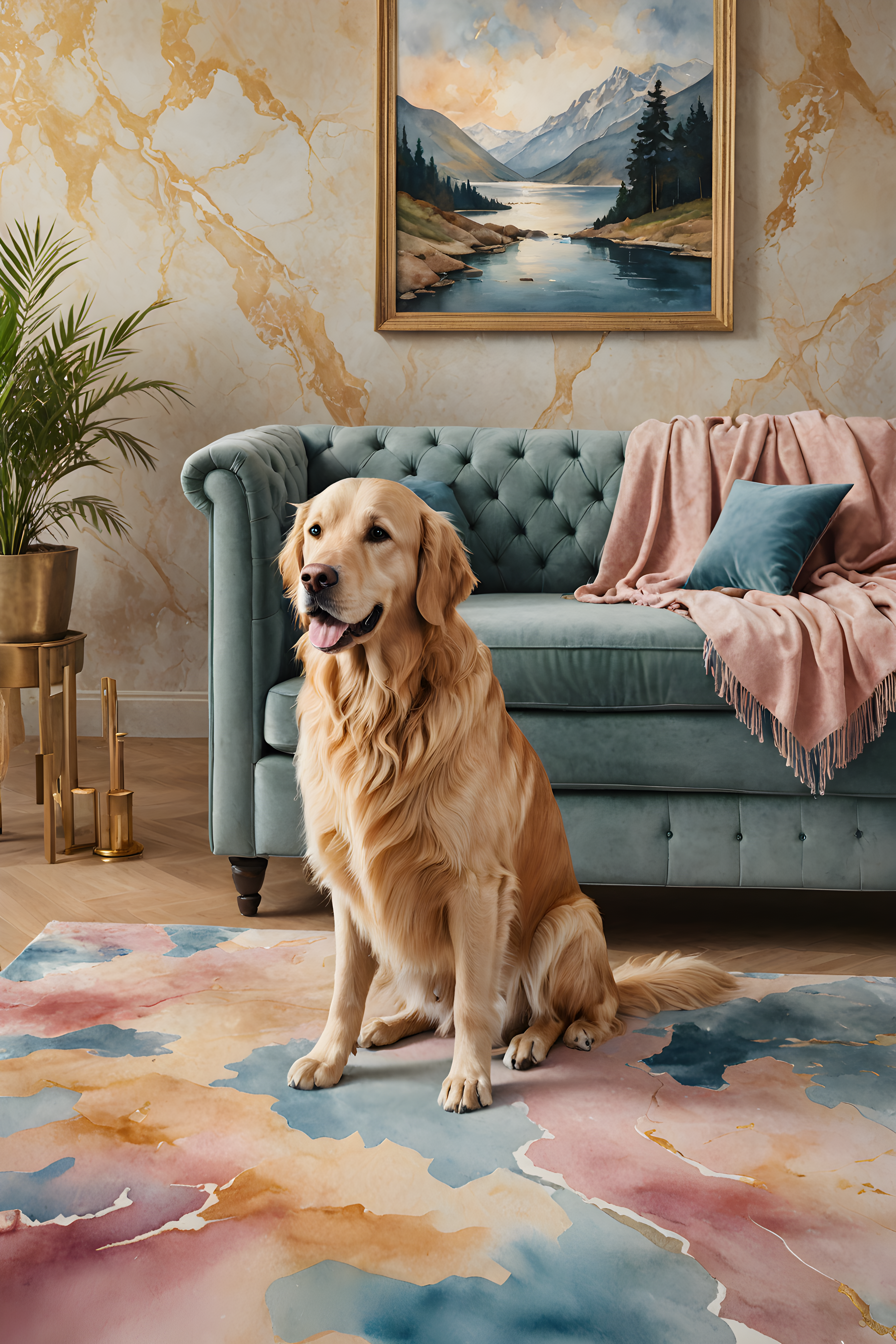 Golden Retriever — Watercolor (Luxury)