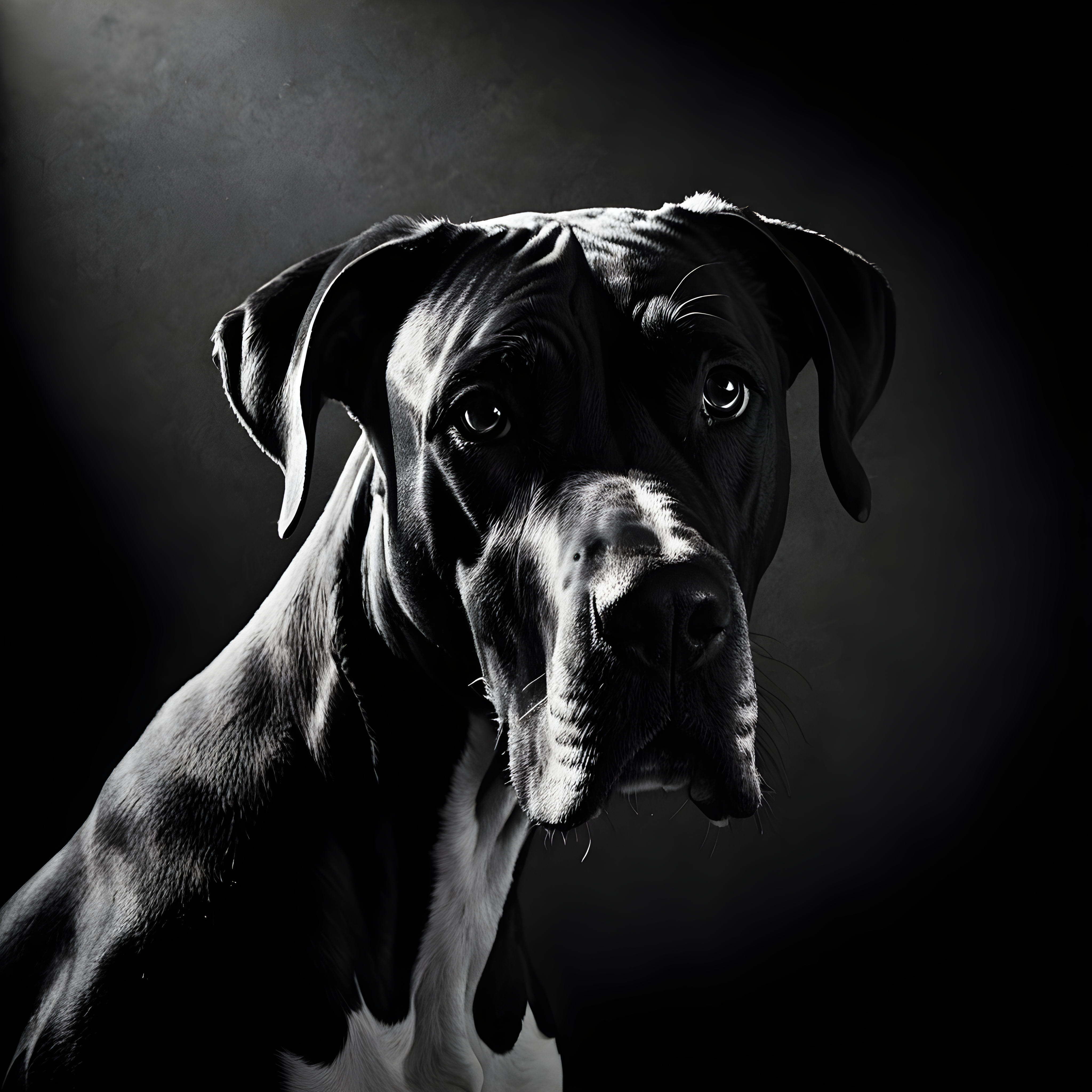 Great Dane — Black & White (Funny)