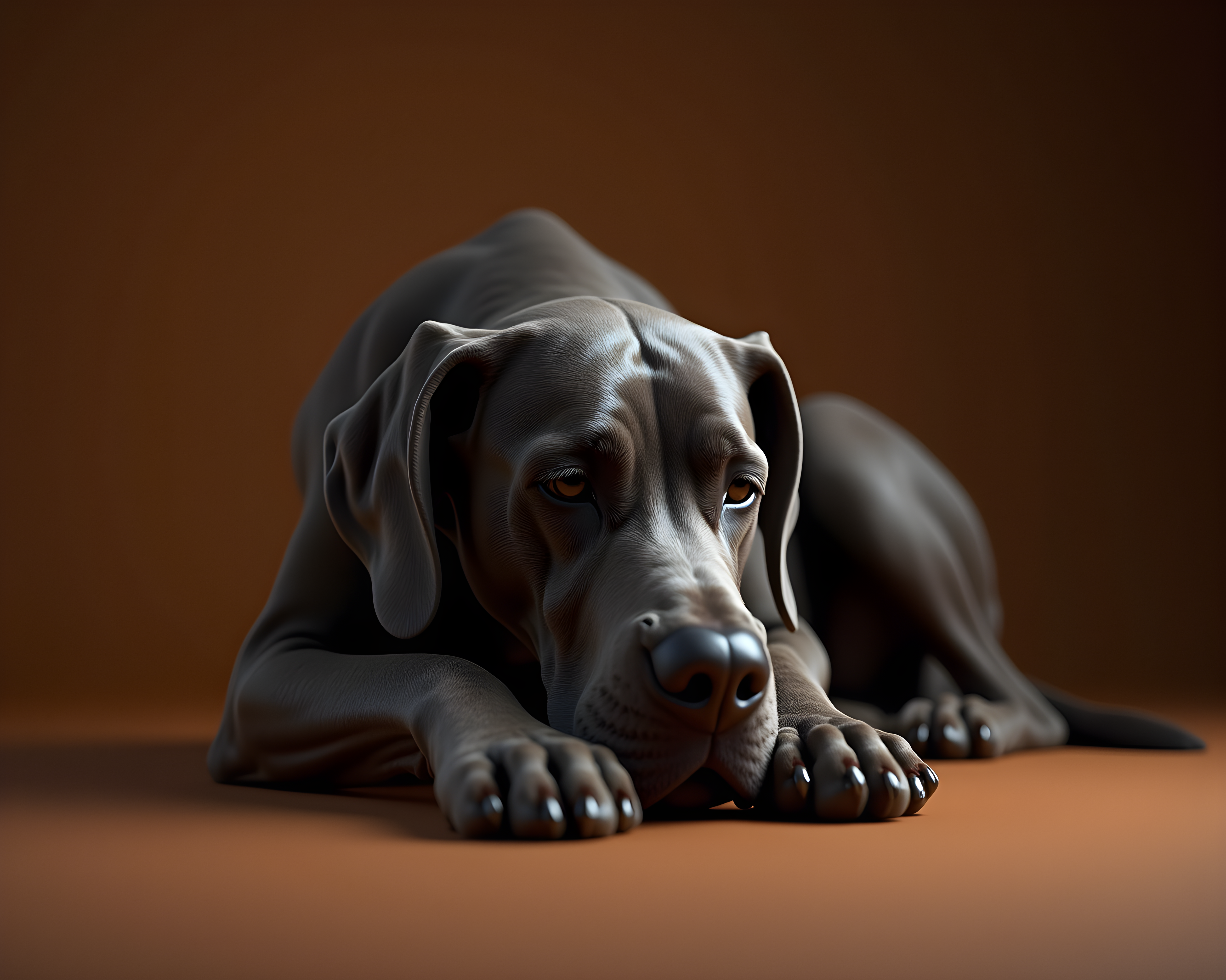 Great Dane — Hyper-Realistic (Sleepy)