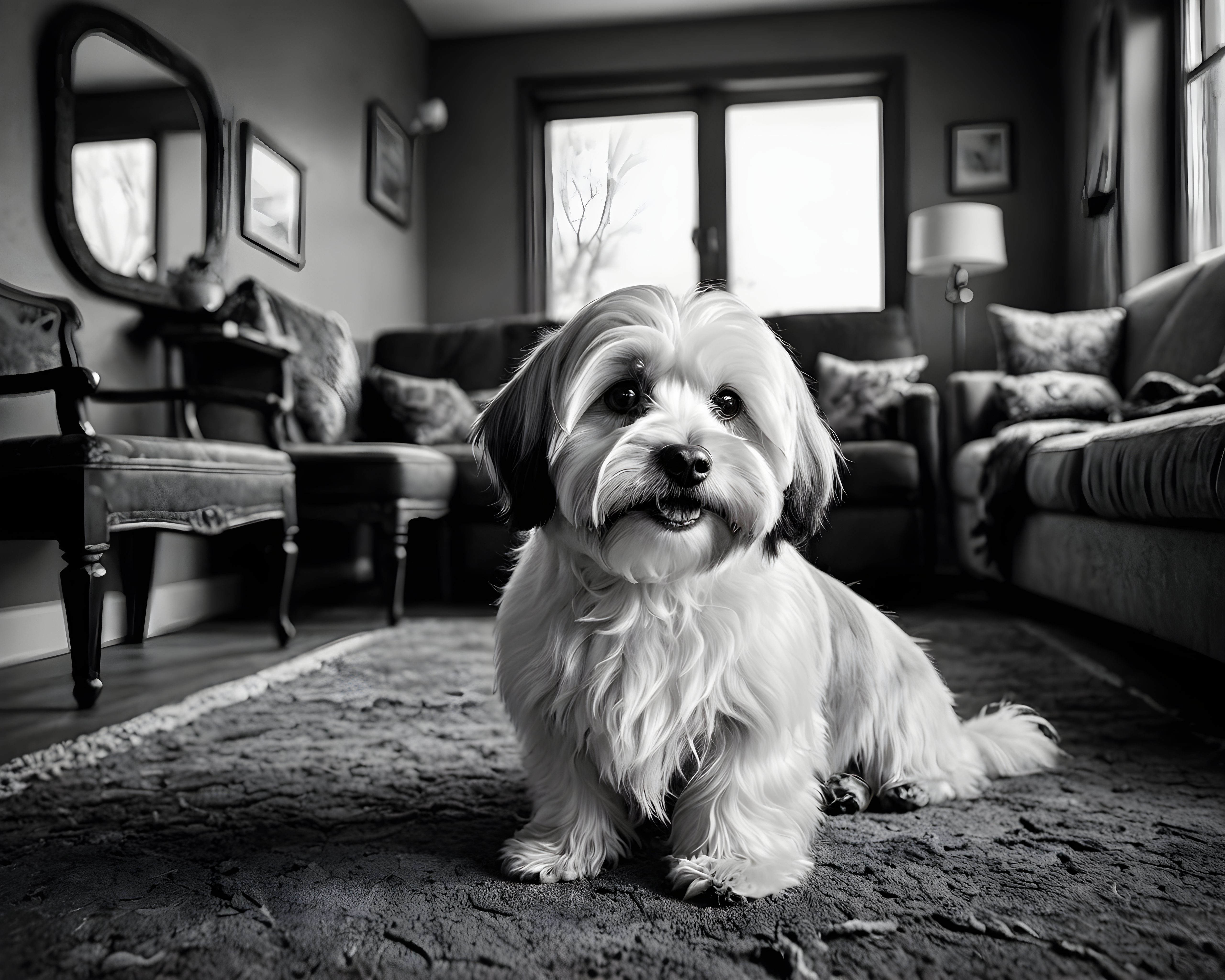 Havanese — Black & White (Fantasy)
