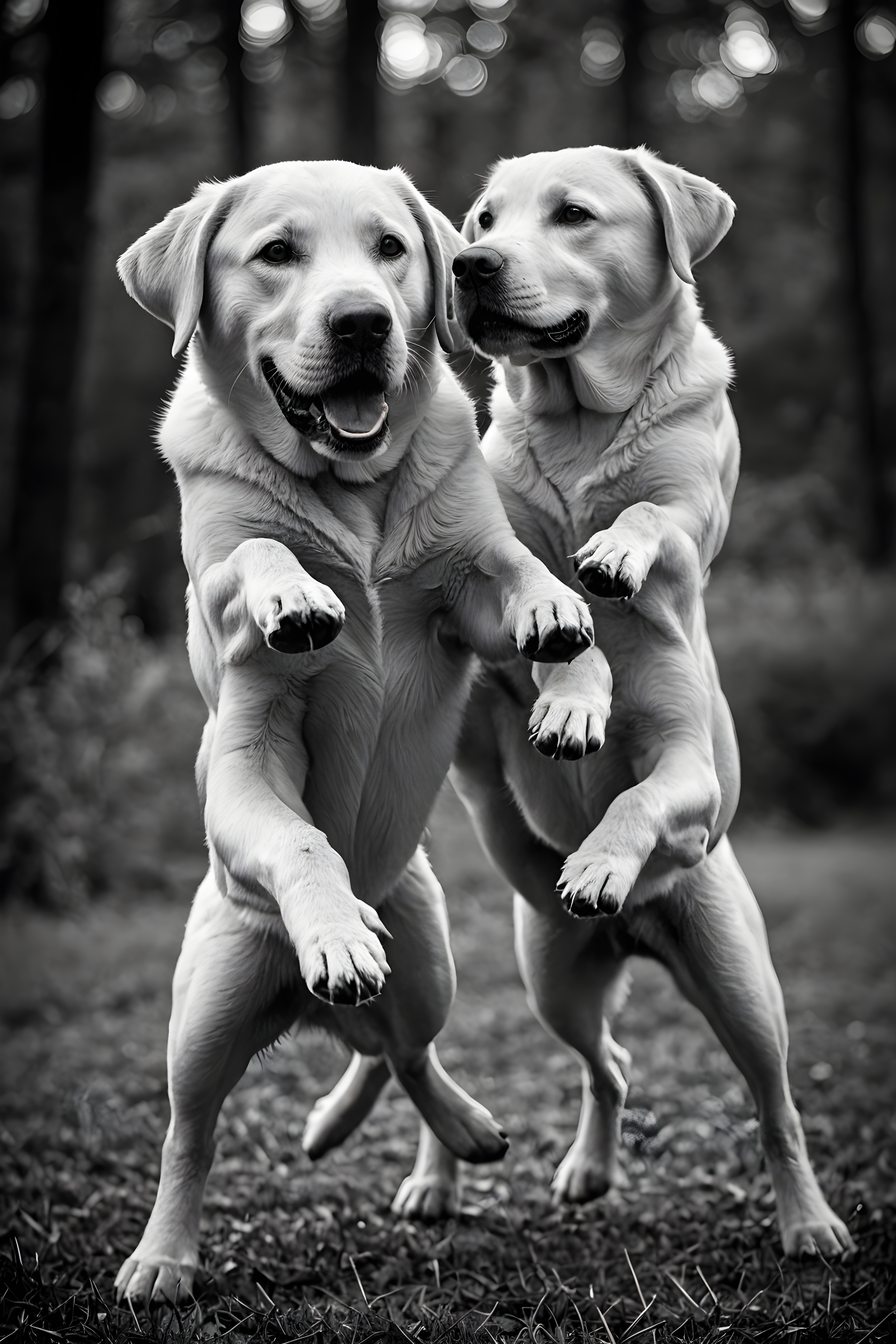 Labrador Retriever — Black & White (Energetic)