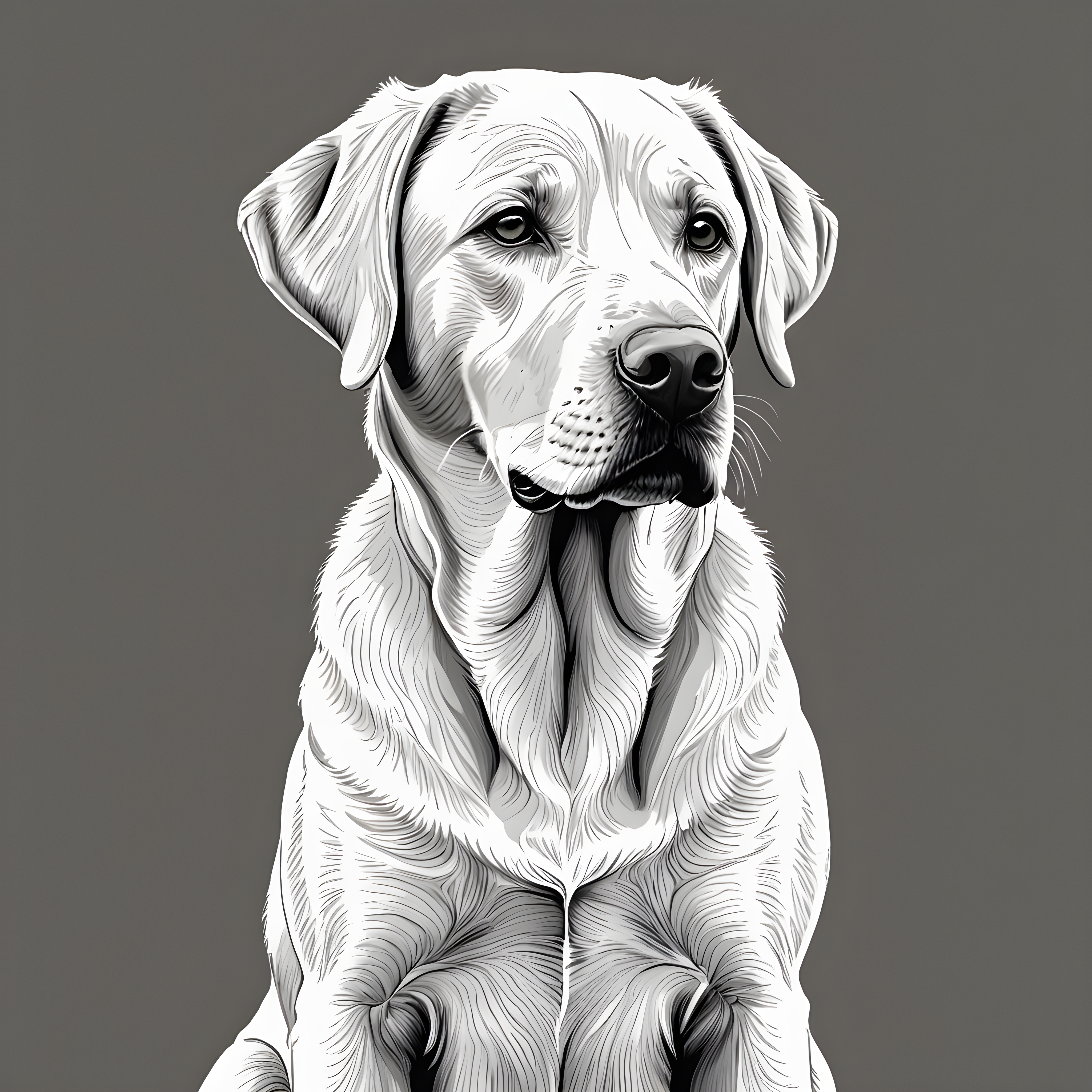 Labrador Retriever — Line Art (Savage)