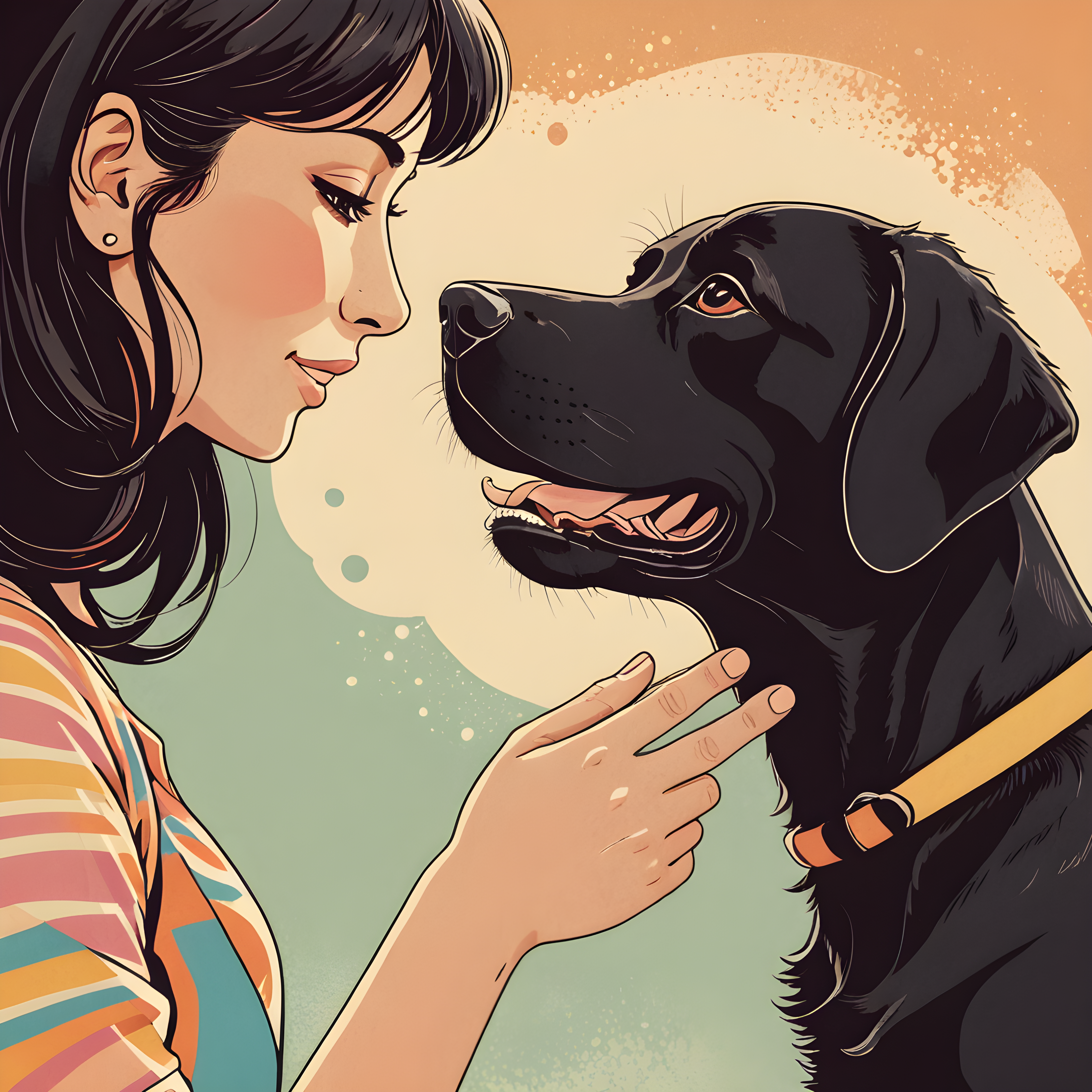 Labrador Retriever — Retro (Cute)