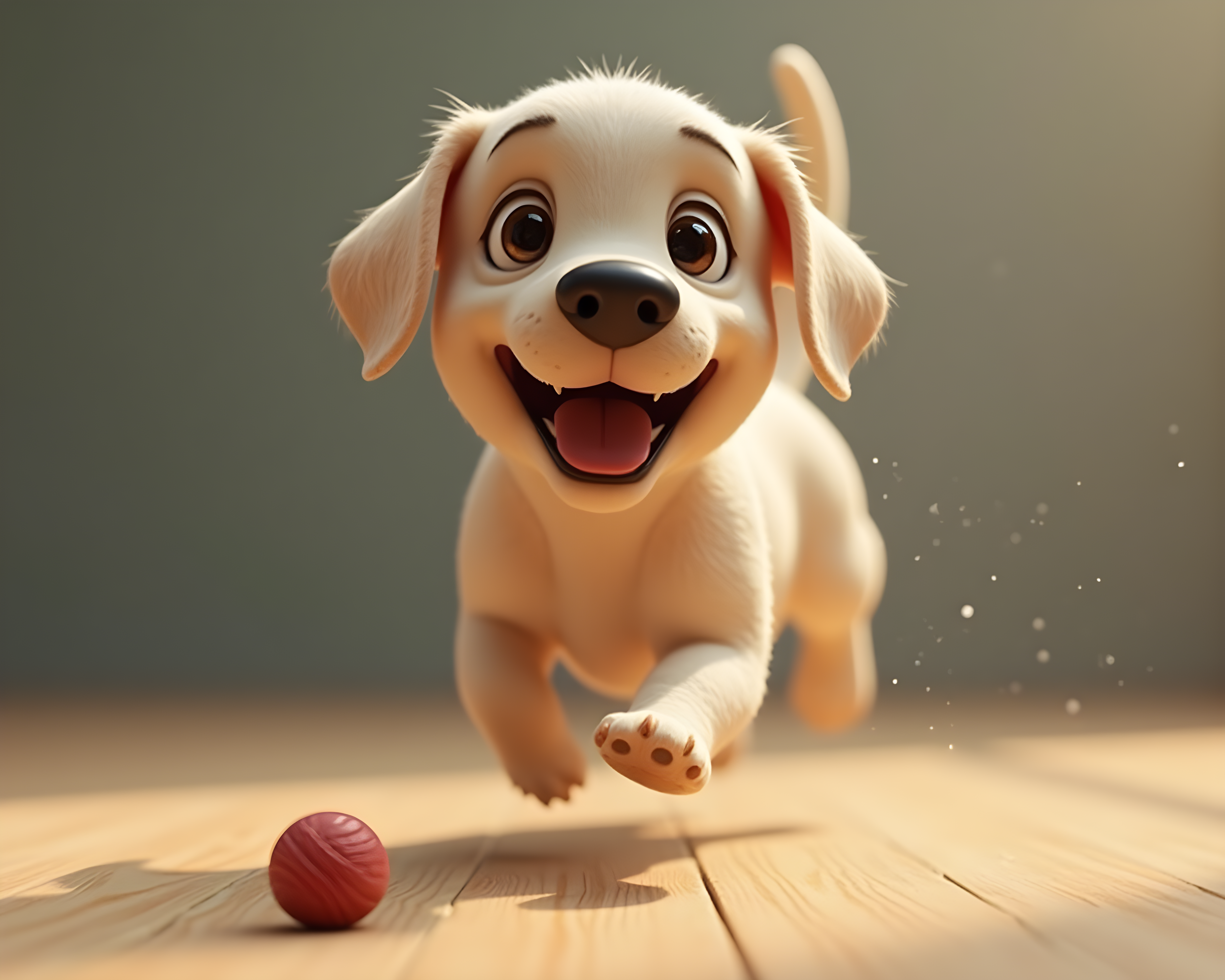 Labrador Retriever — 3D Render (Playful)