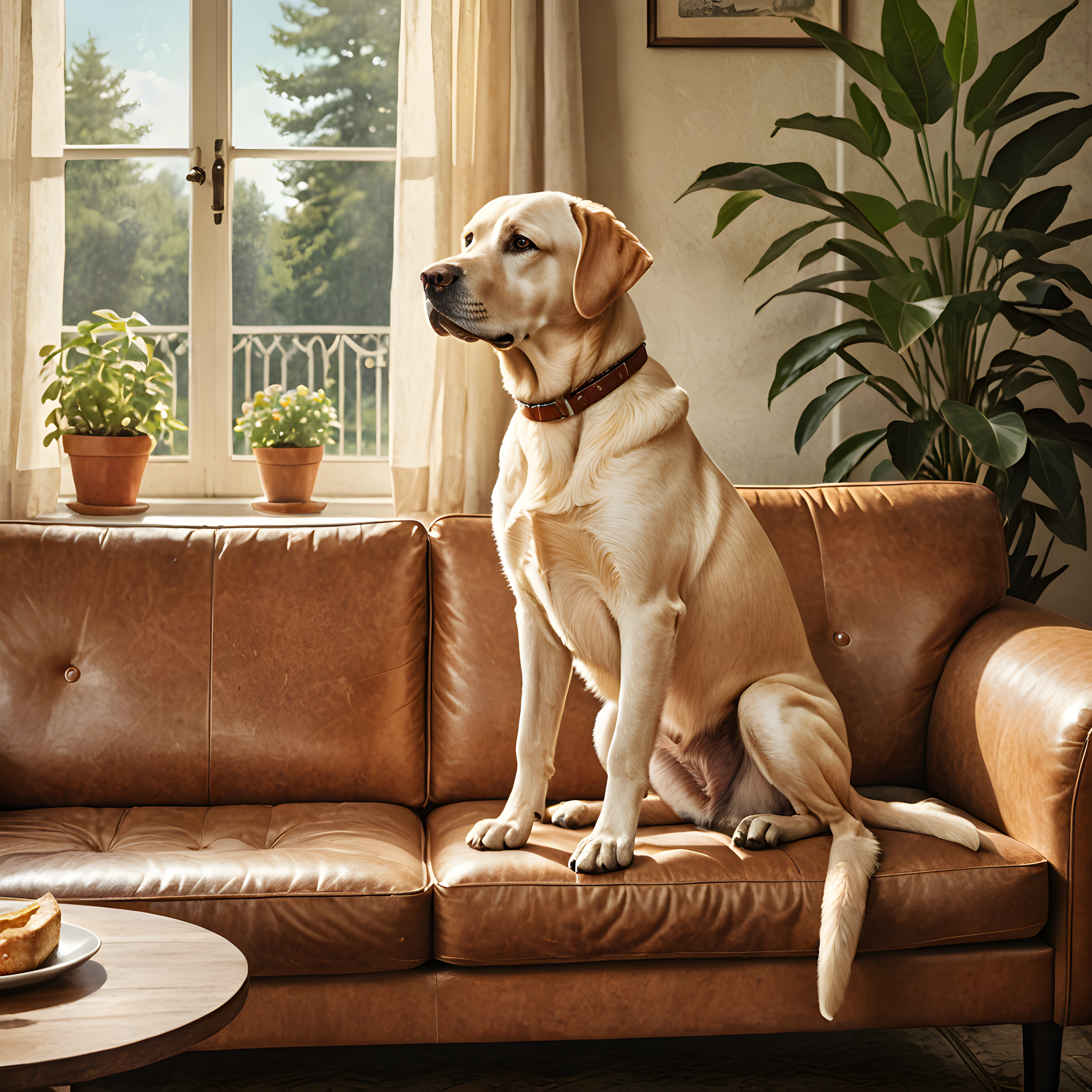 Labrador Retriever — Vintage Poster (Lifestyle)