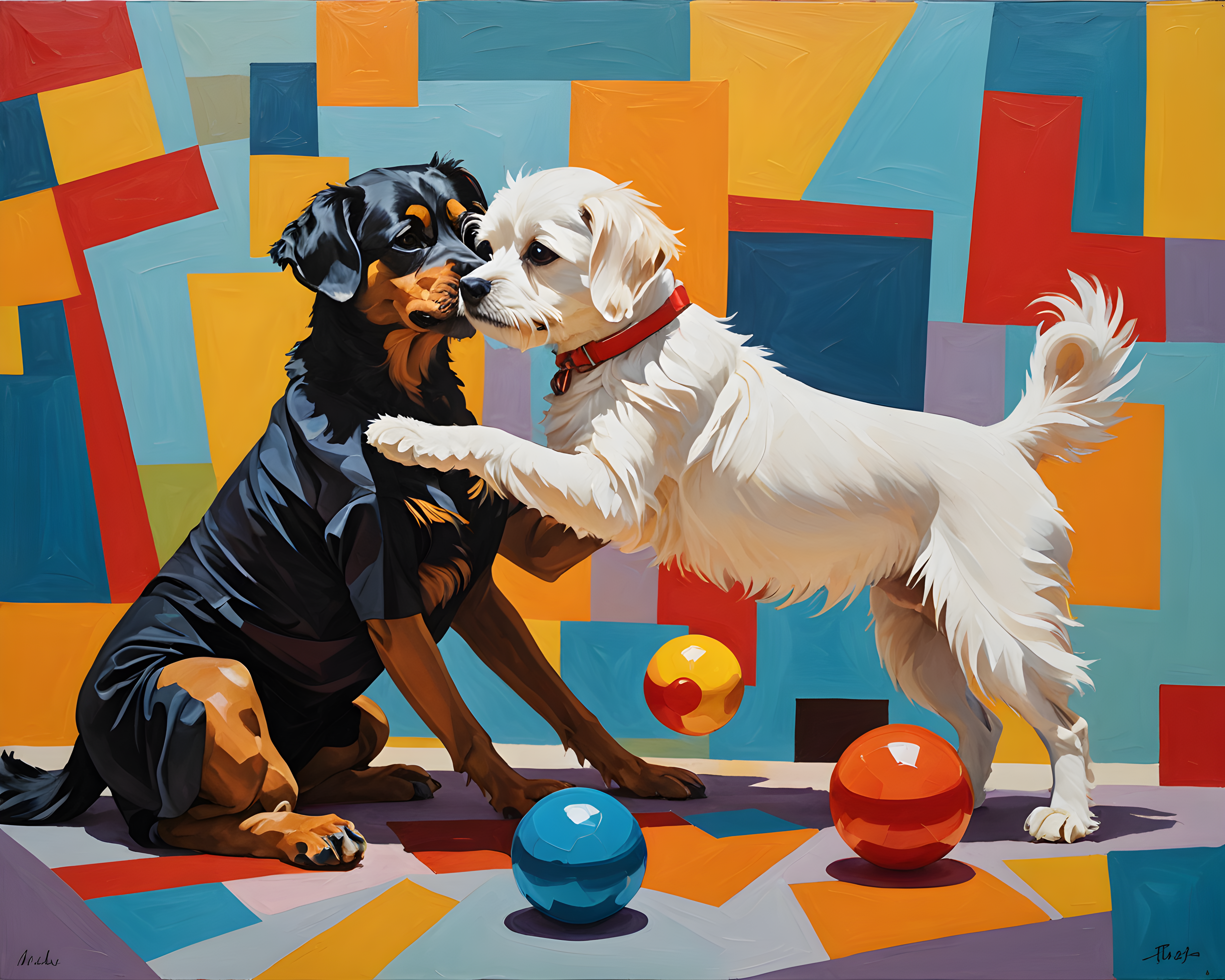 Maltese — Abstract (Playful)