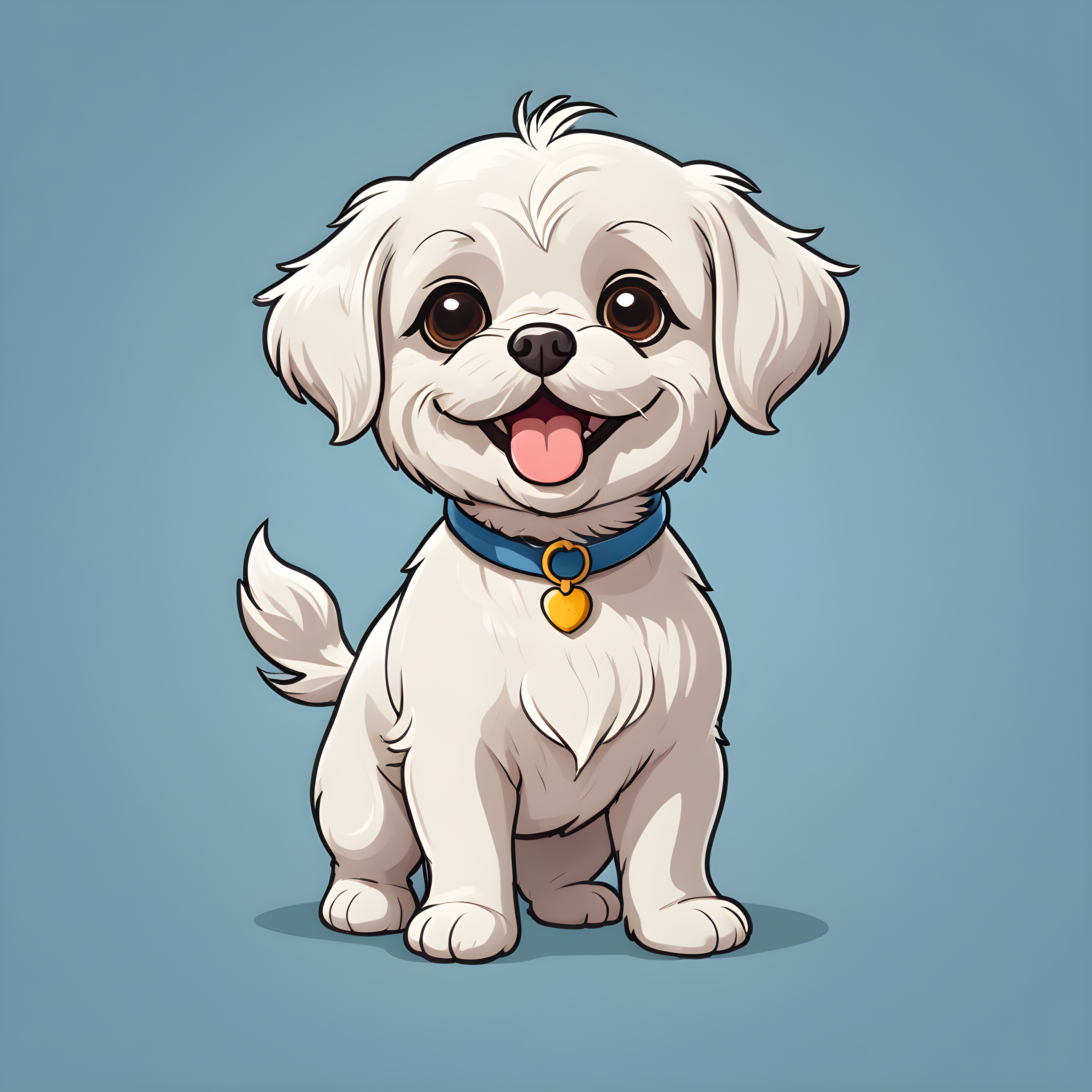 Maltese — Cartoon / Kawaii (Funny)