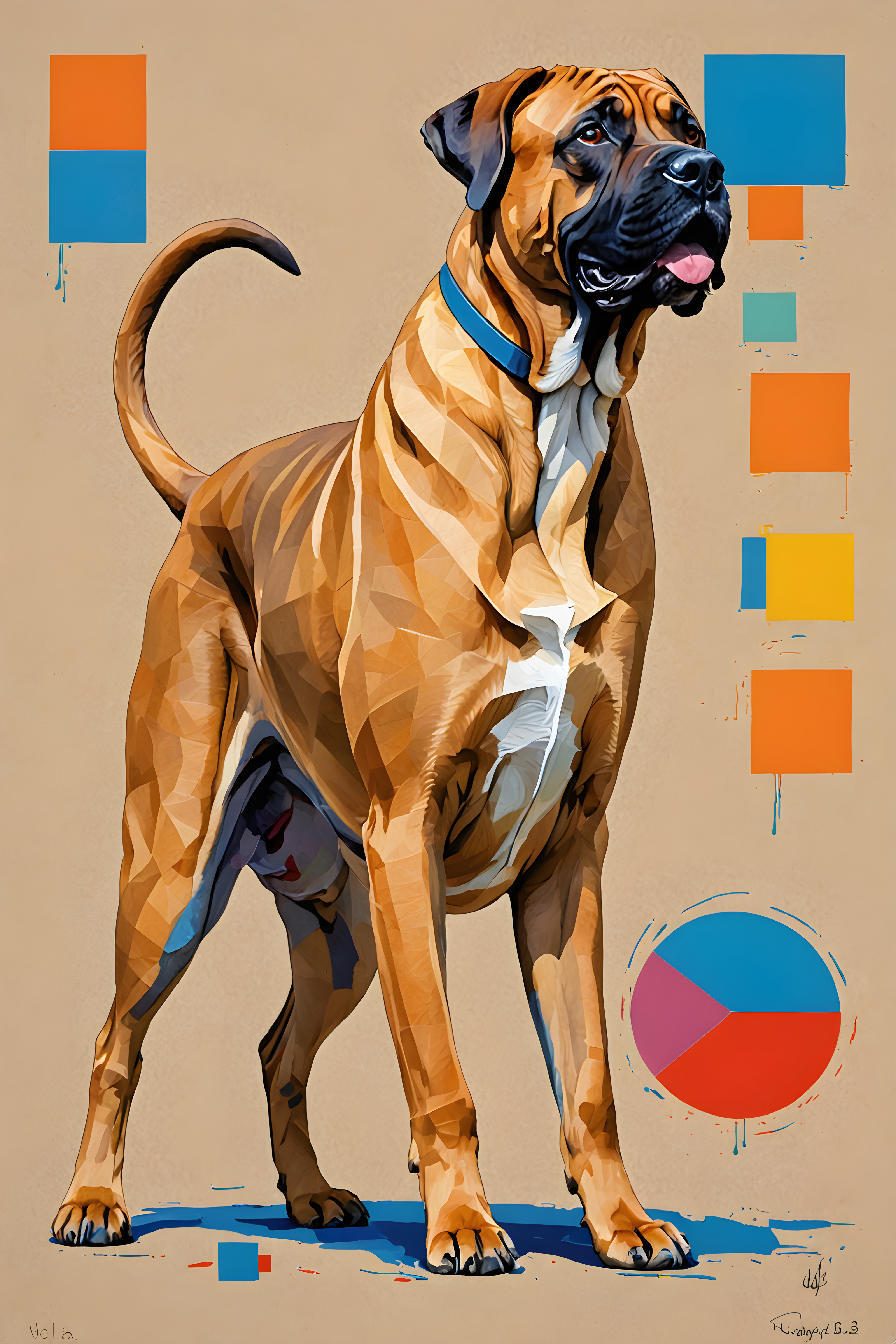 Mastiff — Abstract (Playful)