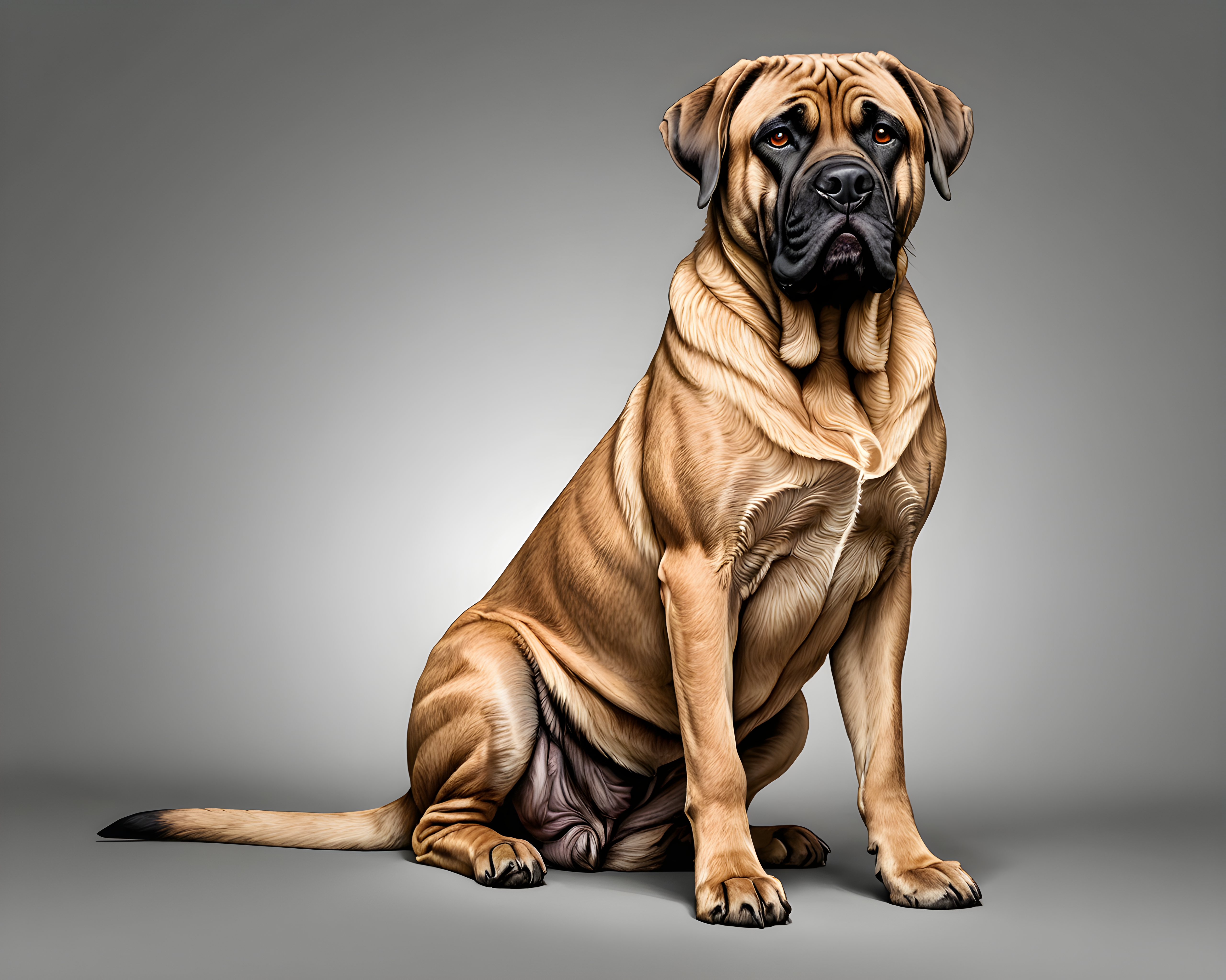 Mastiff — Line Art (Motivational)