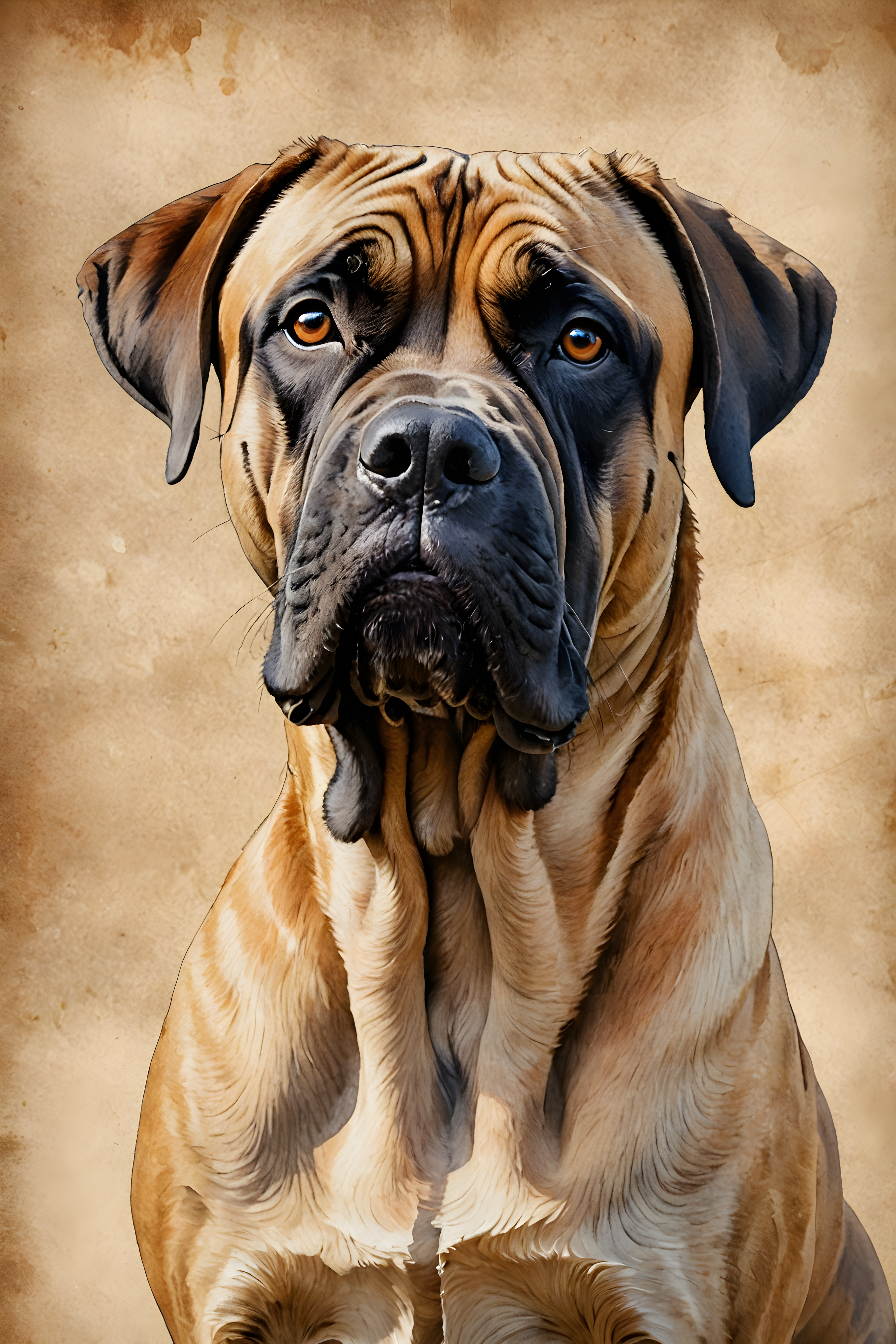 Mastiff — Watercolor (Funny)