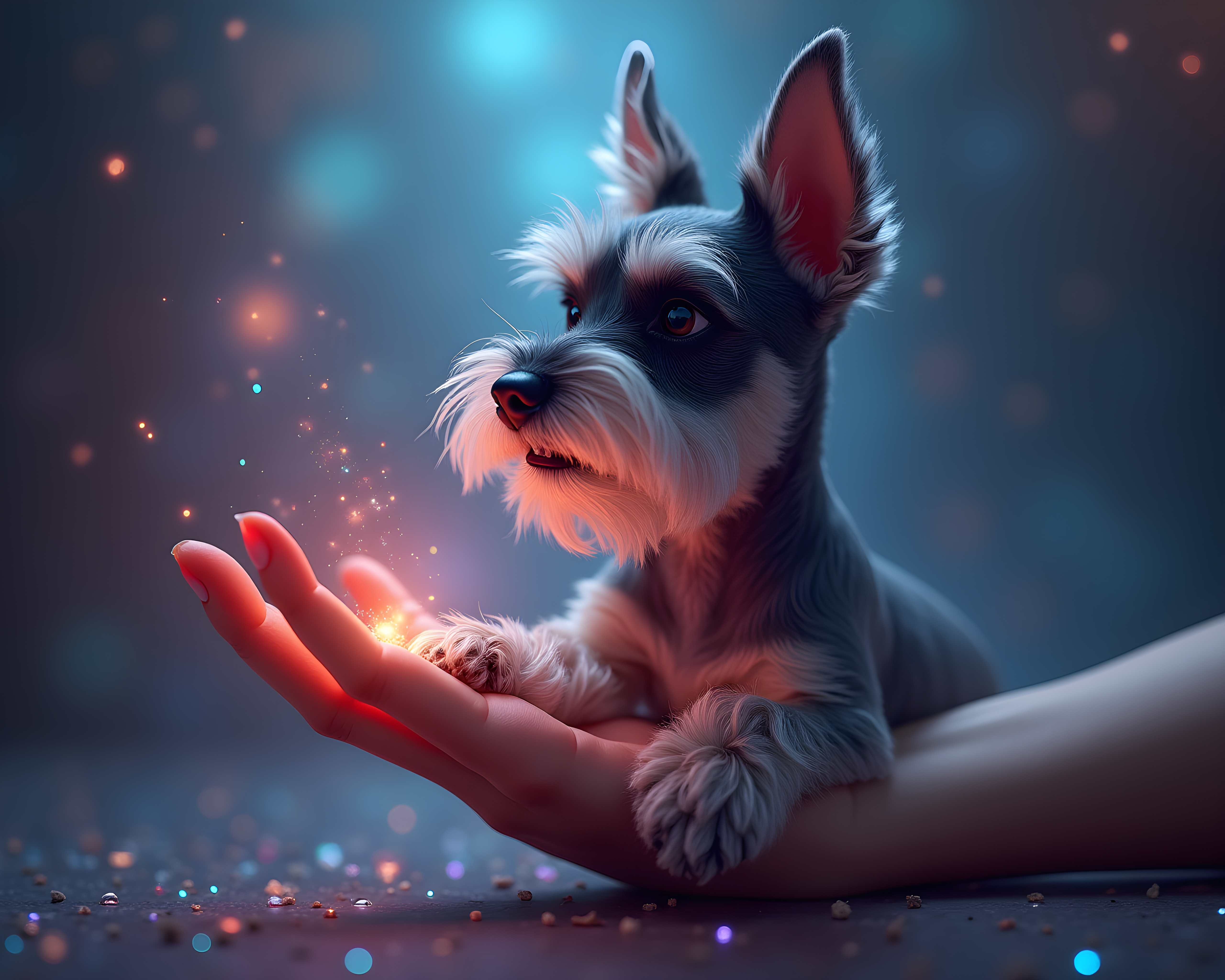 Miniature Schnauzer — Hyper-Realistic (Fantasy)
