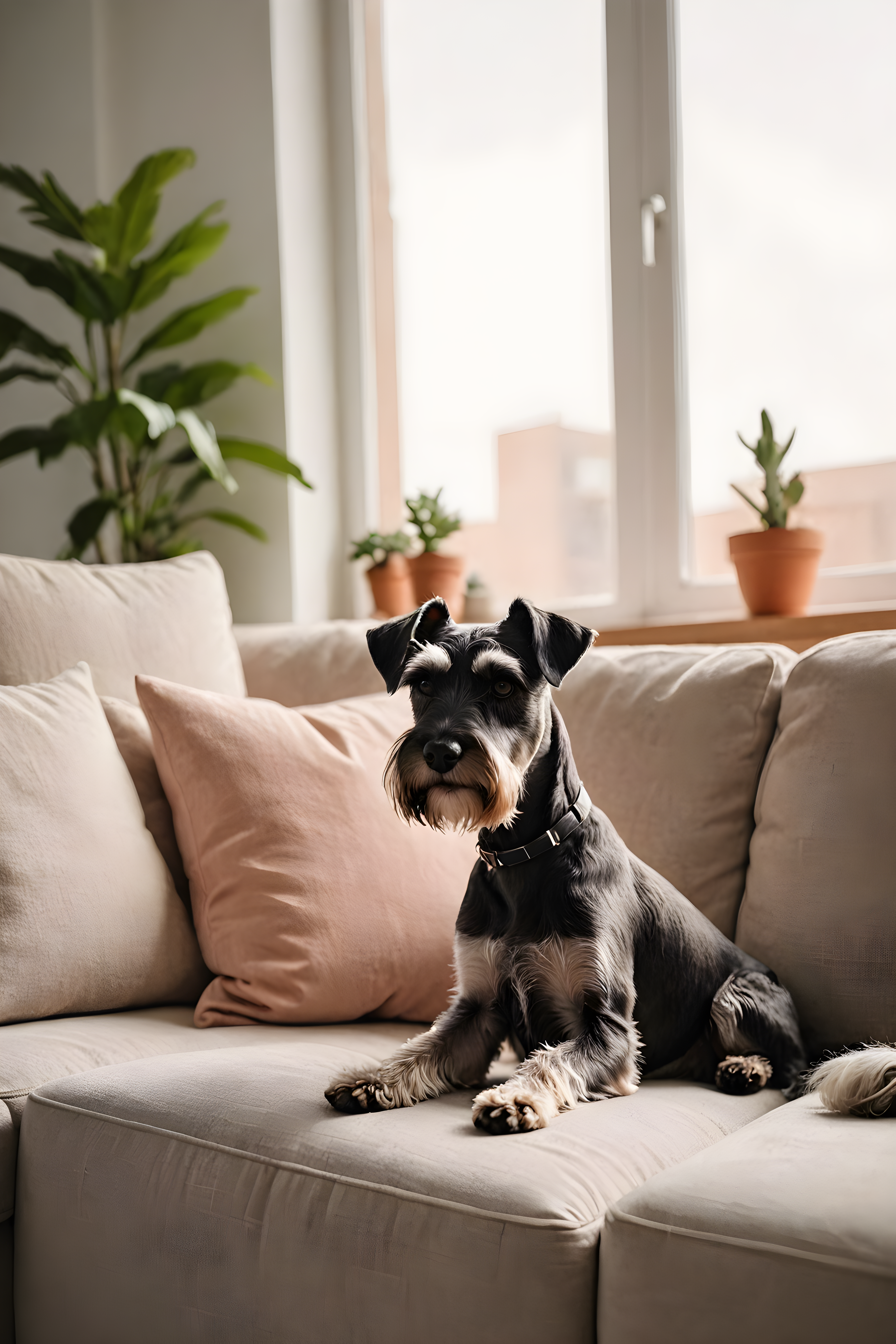 Miniature Schnauzer — Modern Aesthetic (Lifestyle)